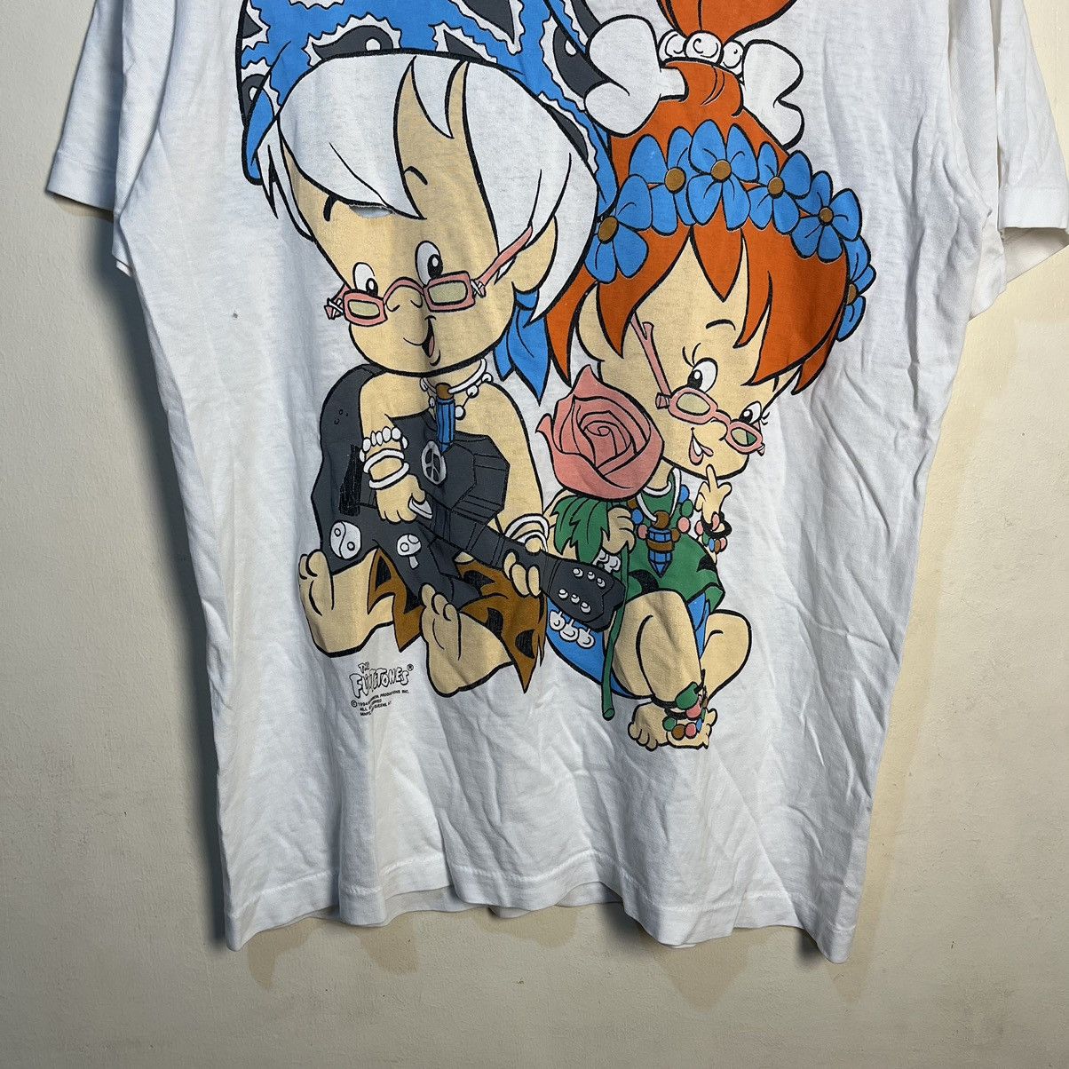 Vintage Vintage 90's Hanna Barbera The Flintstones Shirt Size US L / EU 52-54 / 3 - 3 Thumbnail