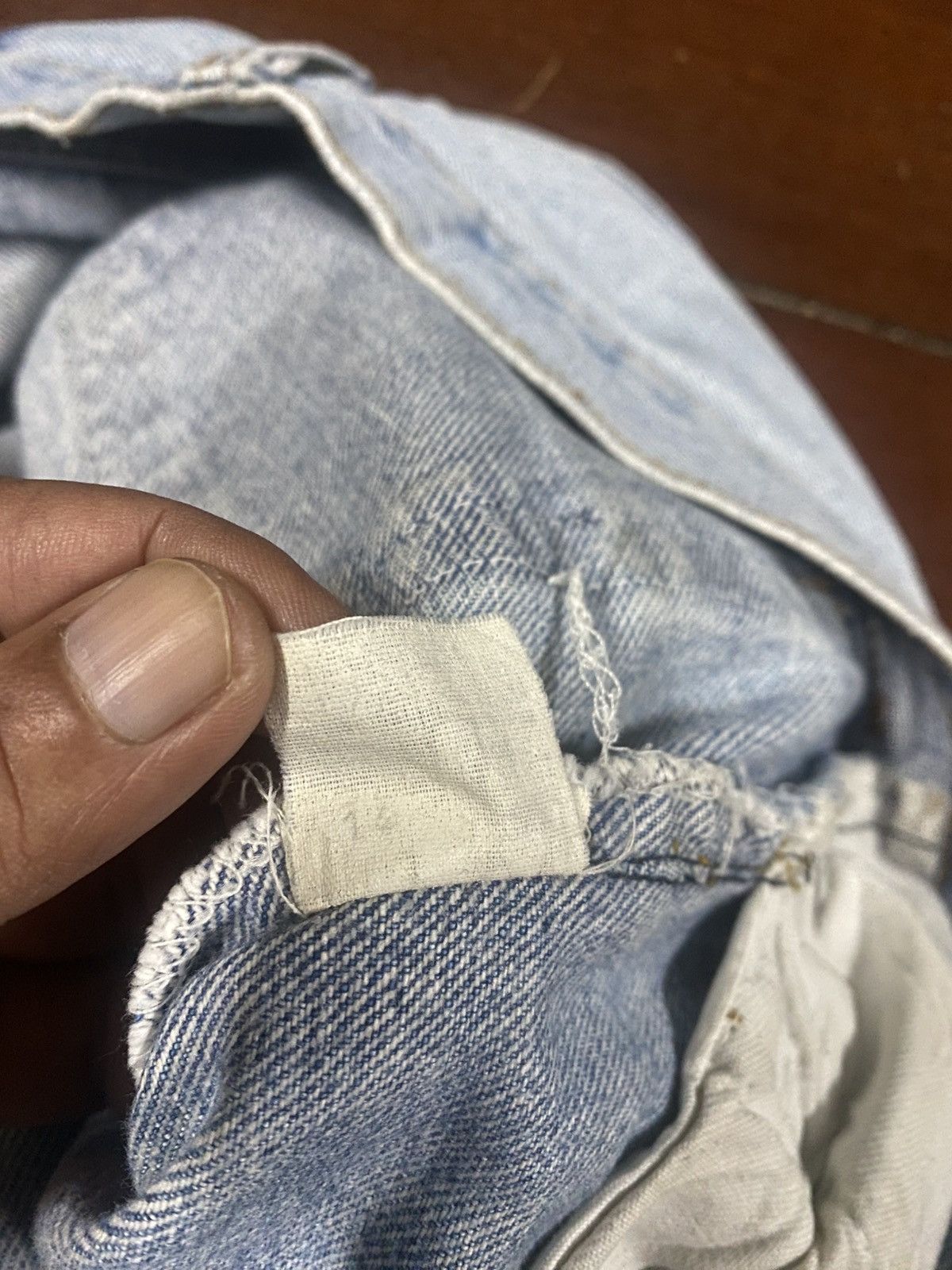 Levi's Vintage 70s 80s Levis 501 distressed rework patch mud wash Size US 30 / EU 46 - 22 Thumbnail