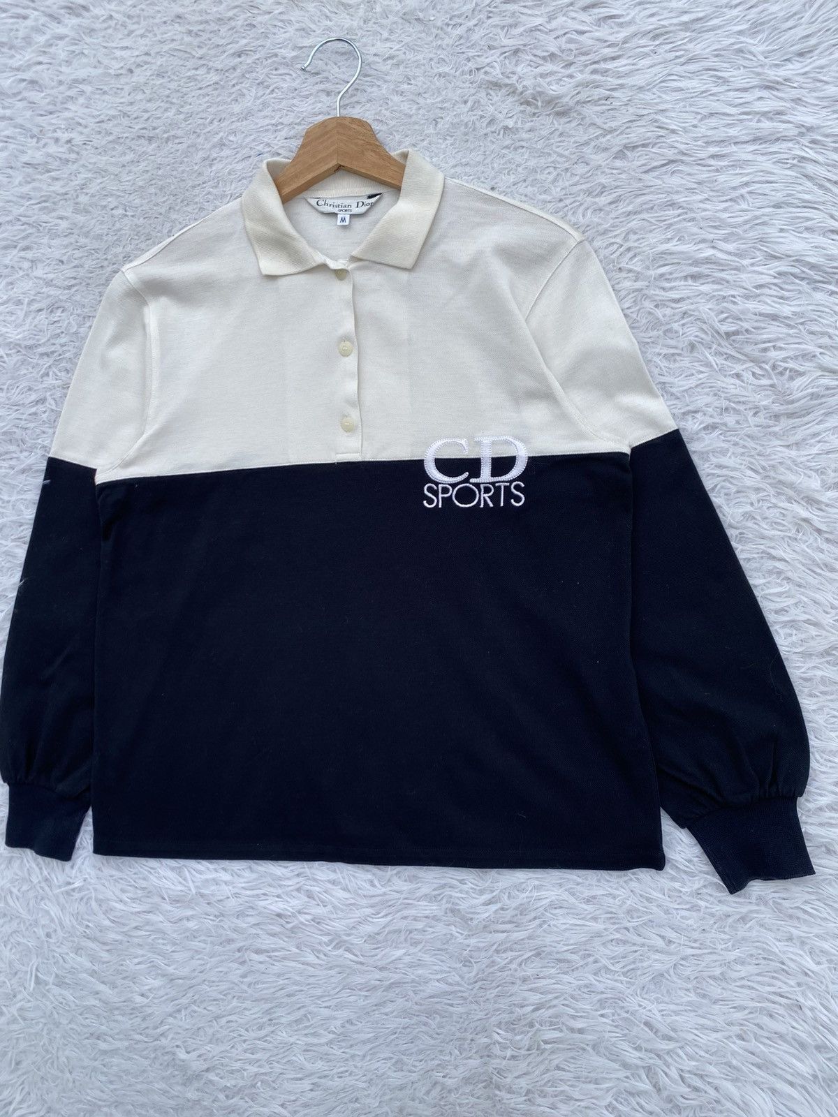Christian Dior Monsieur Rare Vintage 90s Christian Dior Sport Spellout Polo Shirt Size US M / EU 48-50 / 2 - 4 Thumbnail
