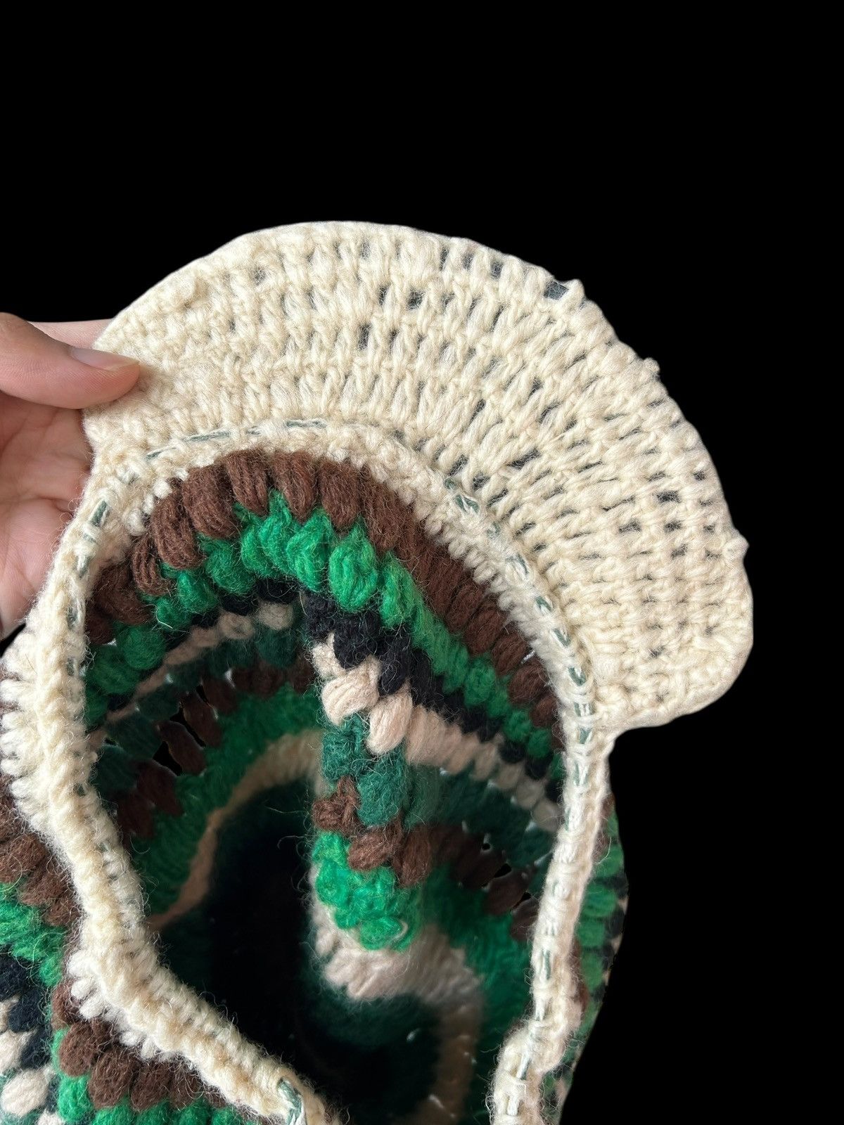 Kapital Crochet Knitted Handmade hairy Hats Size ONE SIZE - 7 Thumbnail