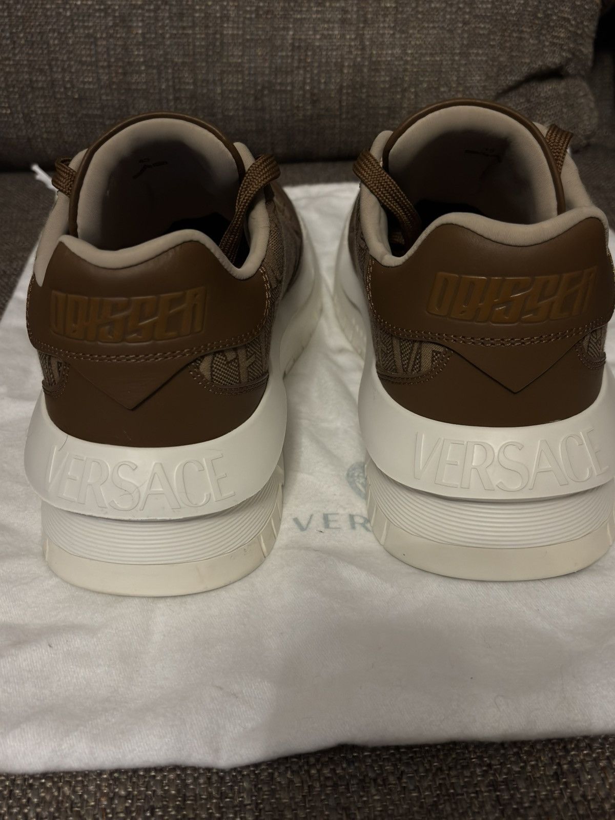 Versace Versace Odissea Versace Logo All Over Brown Size 10 Size US 10 / EU 43 - 7 Thumbnail