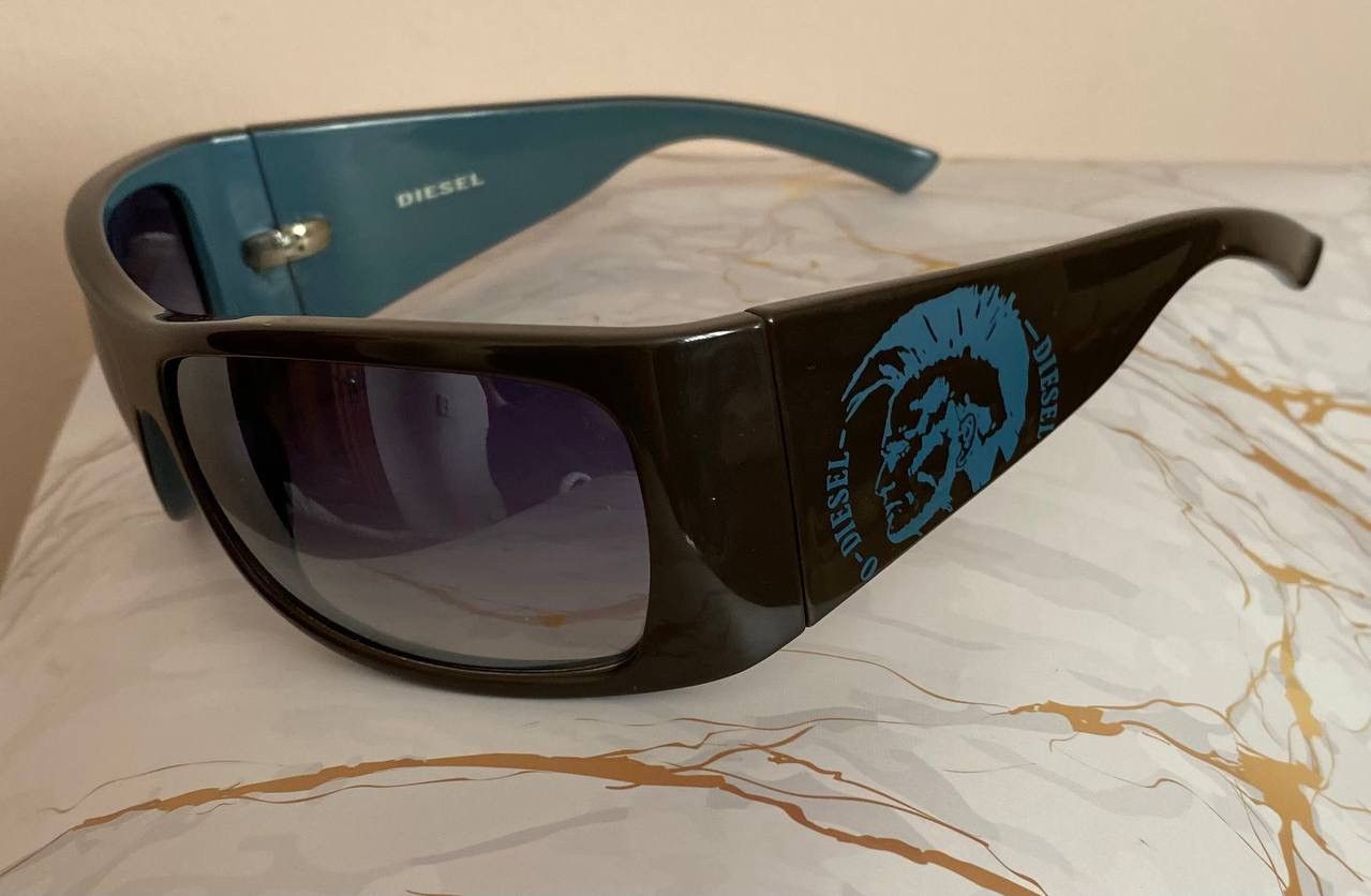 Diesel Vintage Diesel Y2K Black Blue Logo DS 0093 Size ONE SIZE - 4 Thumbnail