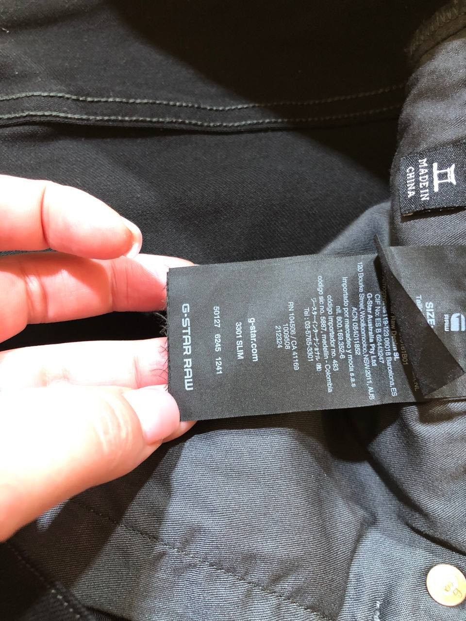 G-Star G-STAR 3301 Super Slim Jeans Stretch Button Fly Denim Black Size US 38 / EU 54 - 3 Thumbnail