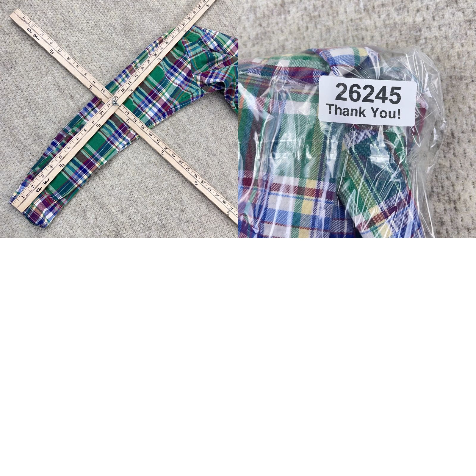 Ralph Lauren Ralph Lauren Shirt Men Small Green Plaid Button-Up Oxford Cloth Tartan Multi A4* Size US S / EU 44-46 / 1 - 9 Thumbnail