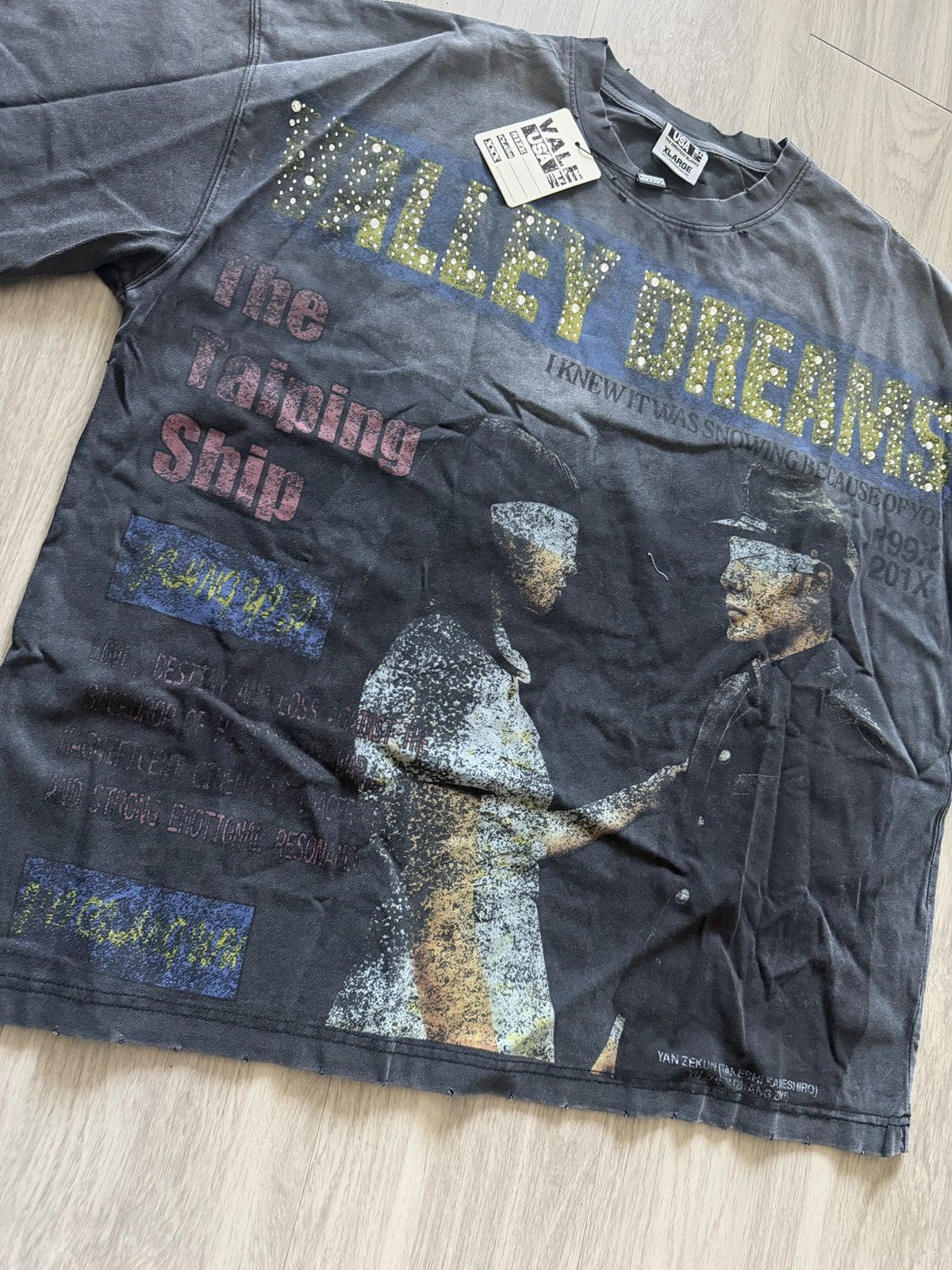 Vale Vale Forever Valley Black The Cross Taiping Ship Bling Tee Size US XL / EU 56 / 4 - 8 Thumbnail