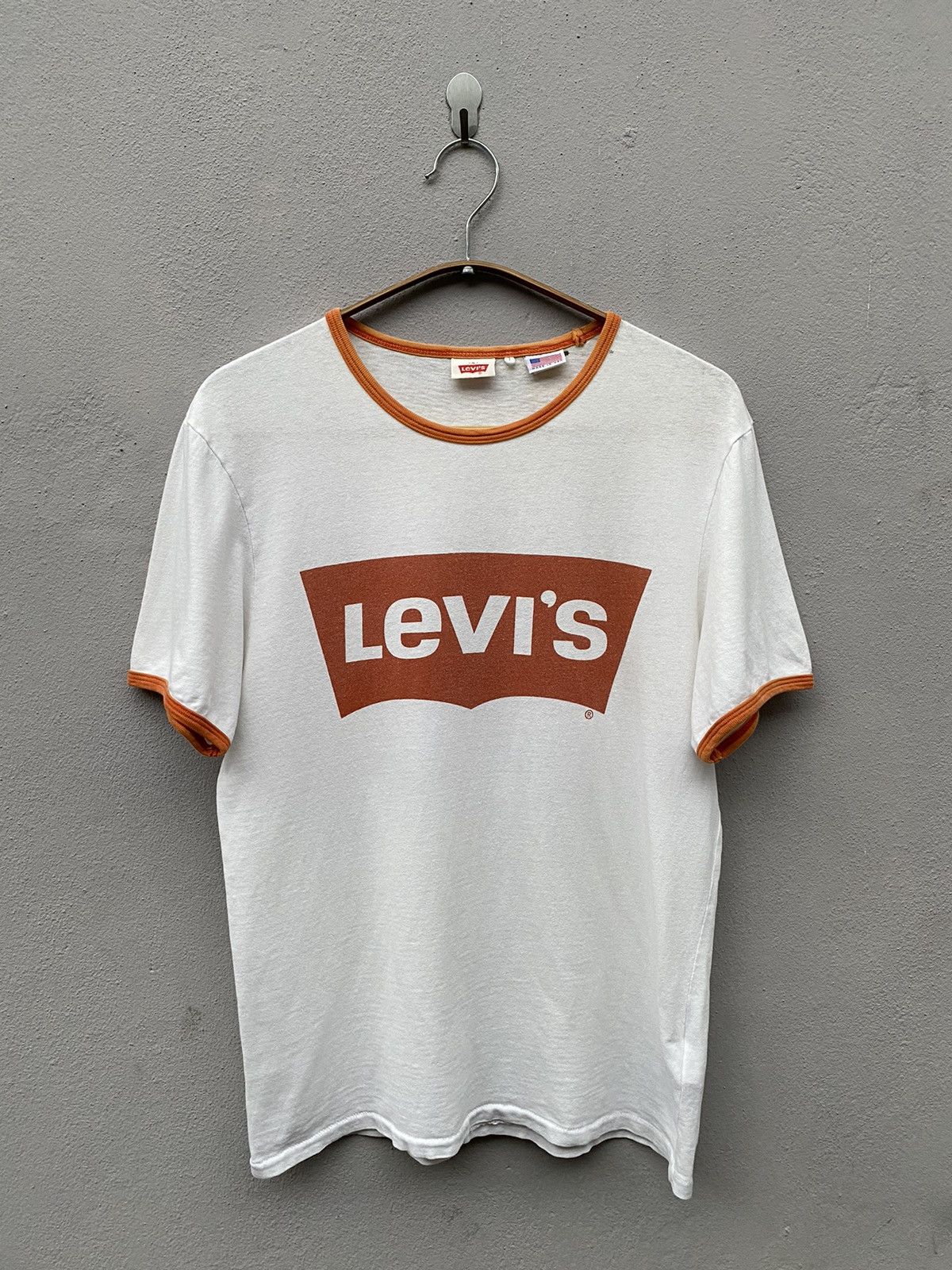 LVC × Levi's × Levi's Vintage Clothing 70’s Reproduction LVC Levi’s Vintage Clothing Batwing Ringer Size US S / EU 44-46 / 1 - 1 Thumbnail