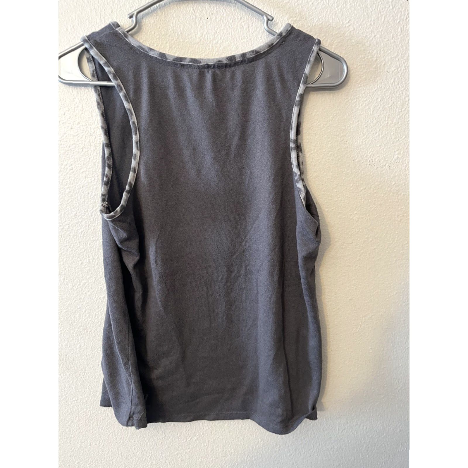 Lucky Brand Lucky Brand Sleep Shirt Tank Tee Gray Sleeveless S/S Women M Medium Tops Star Pattern Lounge Shirt Womens Size M / US 6-8 / IT 42-44 - 3 Thumbnail