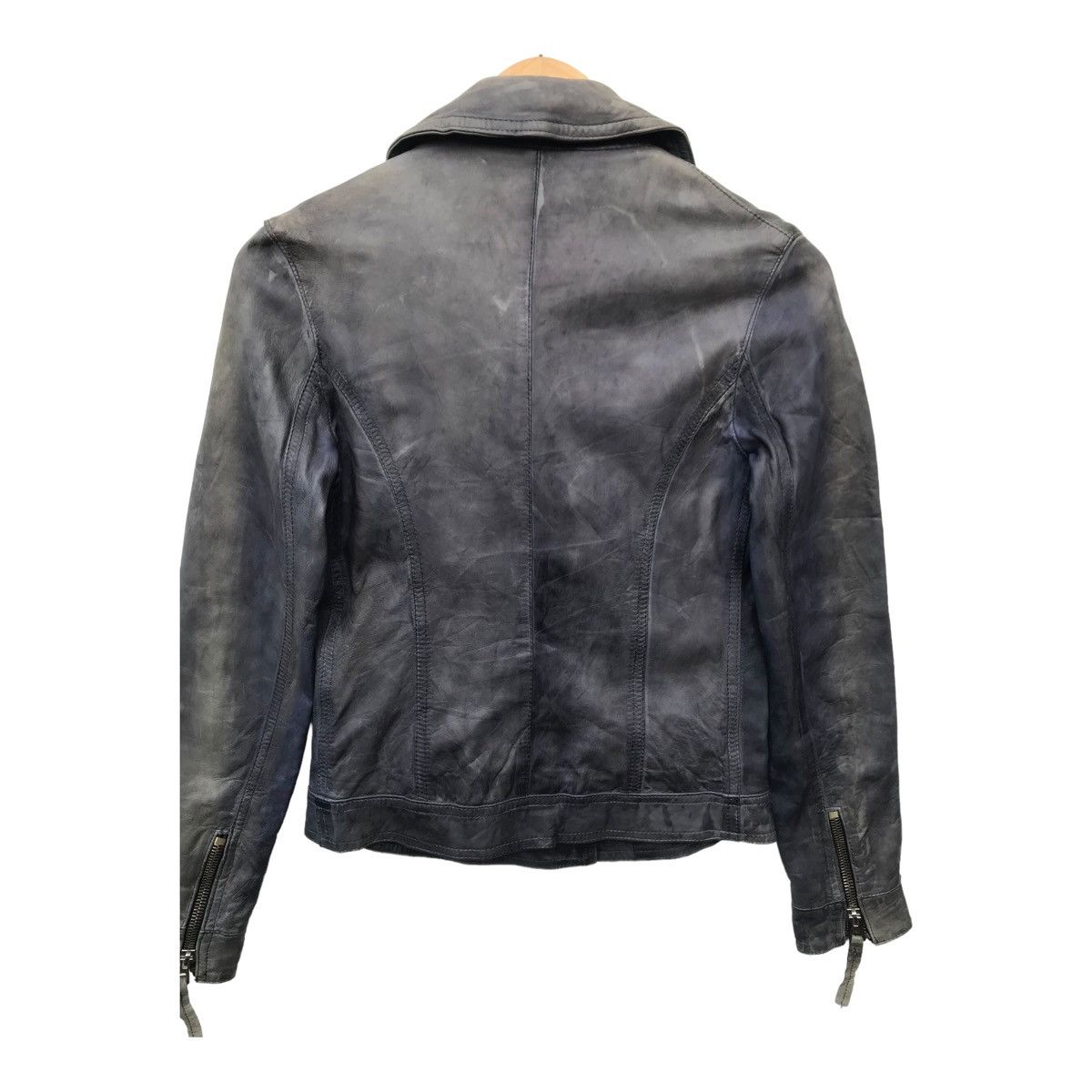 Vera Pelle Vera Pelle Women Double Collar Rockabilly Leather Jacket Size S / US 4 / IT 40 - 9 Thumbnail