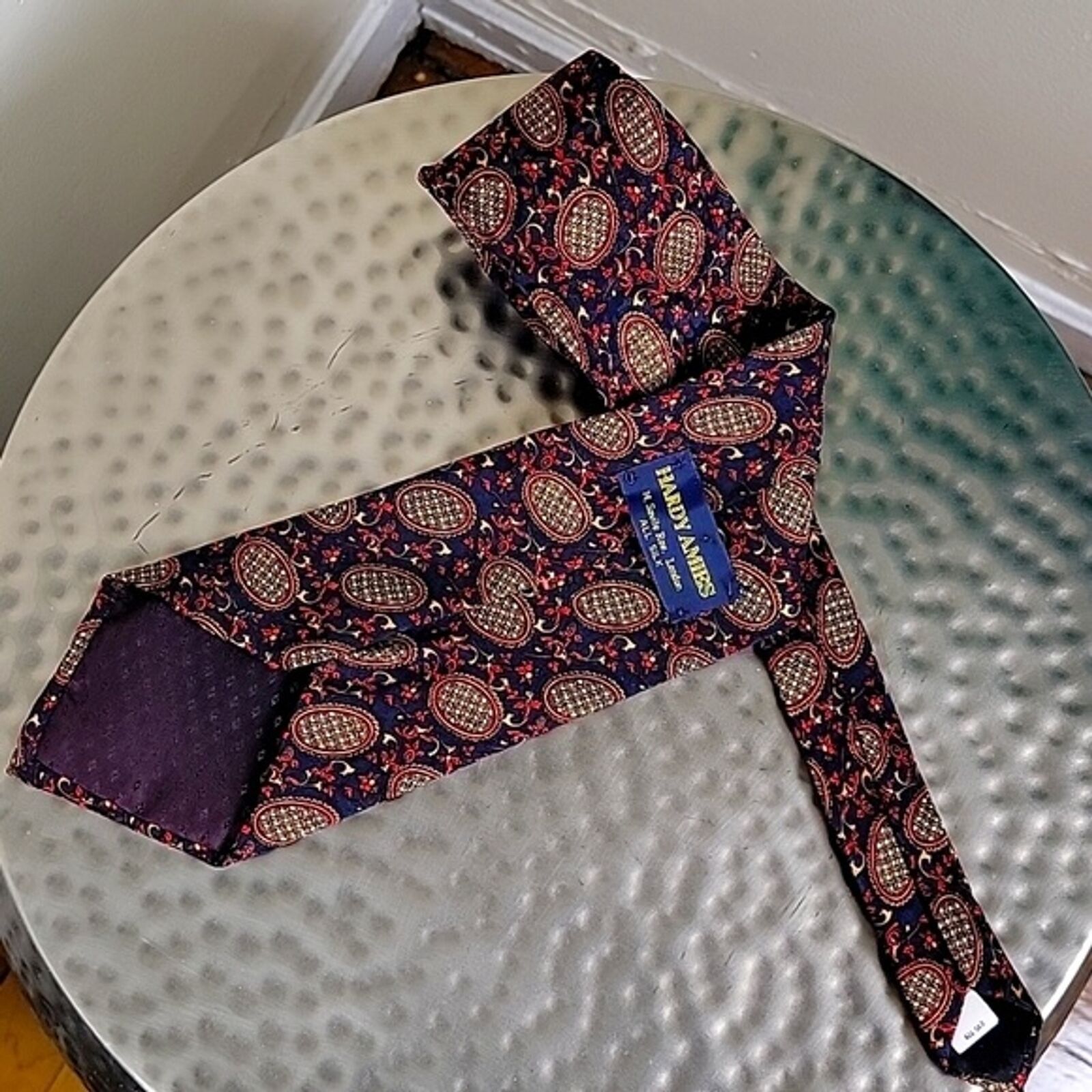 Hardy Amies Hardy Amies Mens Paisley Silk Neck Tie Classic 4" Size ONE SIZE - 3 Thumbnail