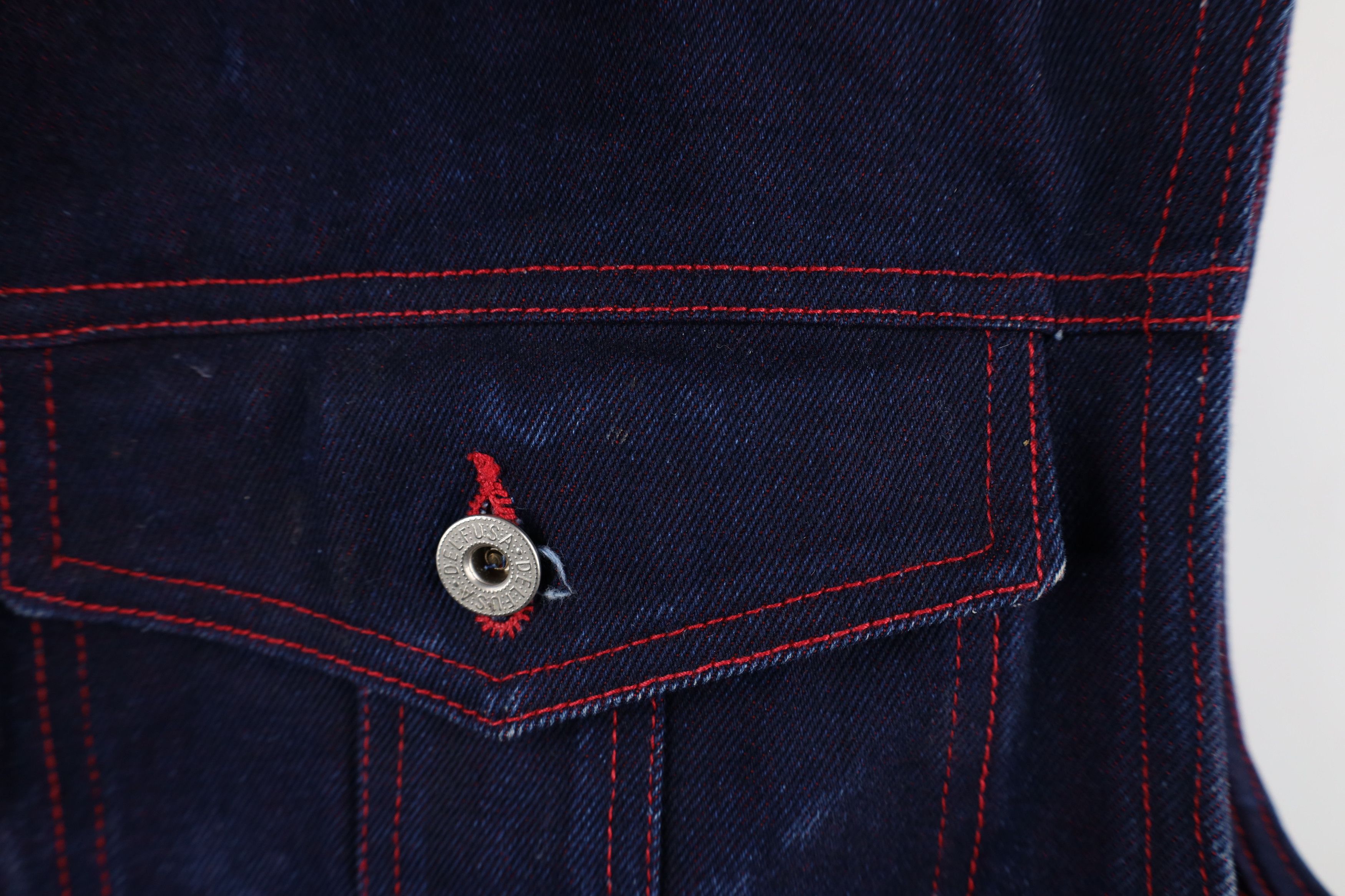 Vintage Vintage 90s Y2K Streetwear Denim Jean Trucker Vest Jacket Size US L / EU 52-54 / 3 - 6 Thumbnail