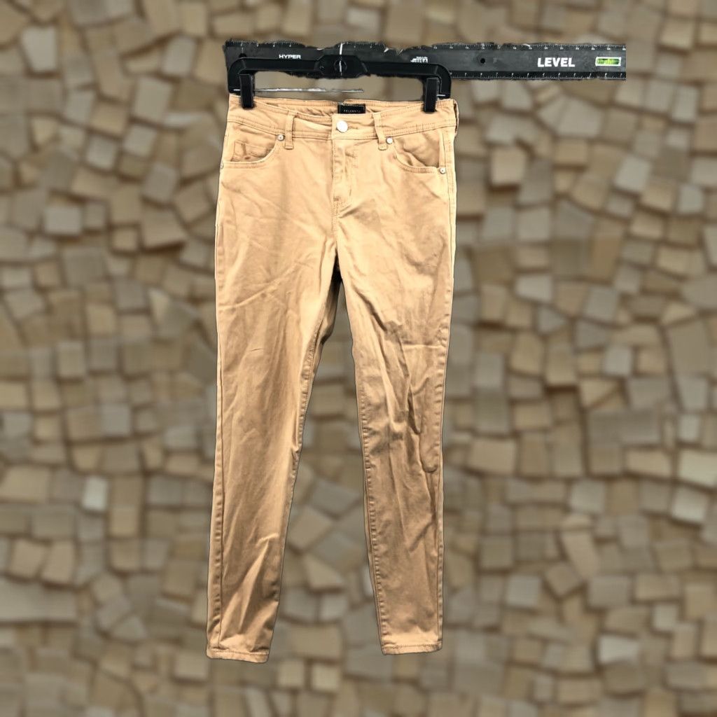 Vintage Celebrity Pink Womens Skinny Ankle Pants Mid Rise Beige Size 5 Size 27" / US 4 / IT 40 - 1 Thumbnail