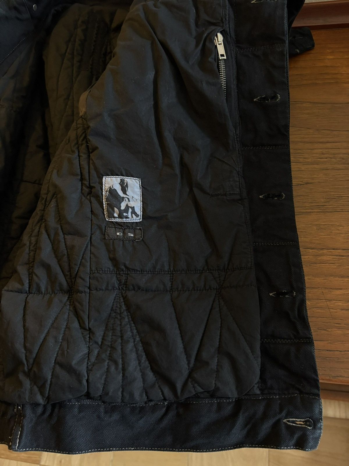 Rick Owens Drkshdw BNWT Slave Jacket w/ Leather Sleeves & Pocket Patch Size US M / EU 48-50 / 2 - 12 Thumbnail