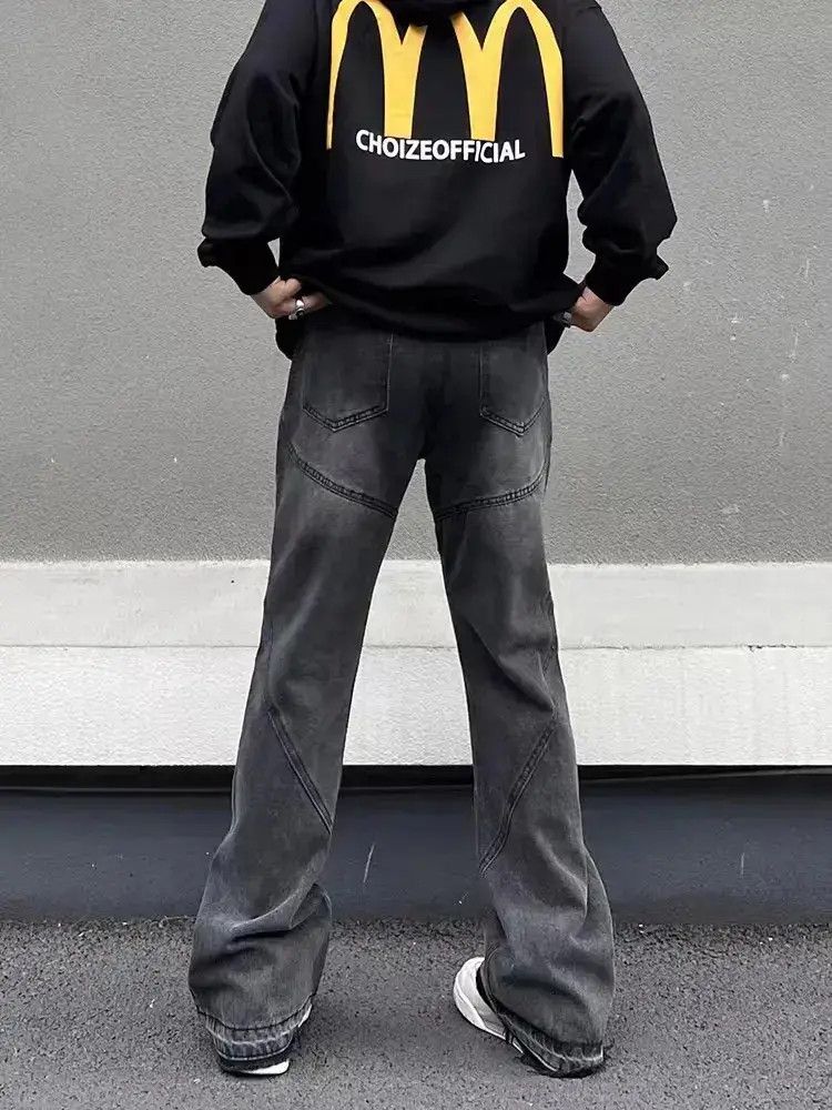 Japanese Brand Washed vintage street hip hop leg zip jeans Size US 32 / EU 48 - 2 Thumbnail