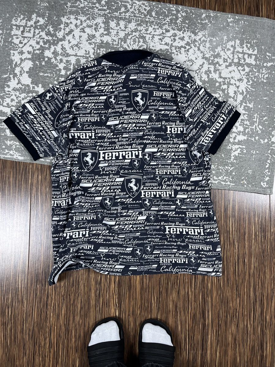 Vintage ➕ Vintage y2k 00s Ferrari aop rare polo shirt moto hype Size US XL / EU 56 / 4 - 2 Thumbnail