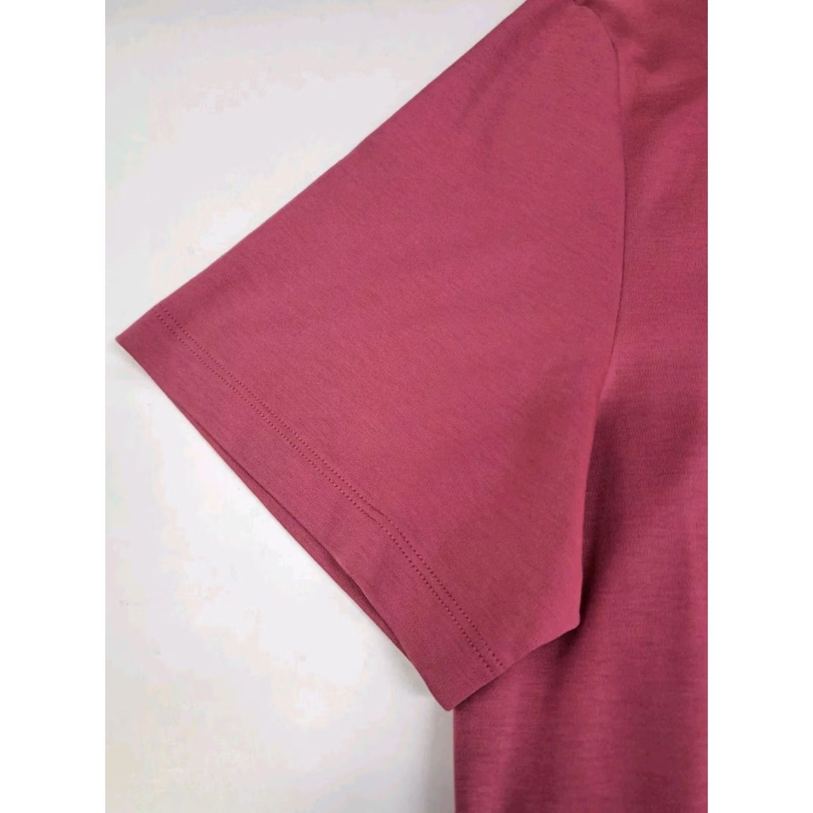 Charles Tyrwhitt Charles Tyrwhitt Mens Polo Shirt XL Mauve Short Sleeve Button-Down Collar Solid Cotton Size US XL / EU 56 / 4 - 6 Thumbnail