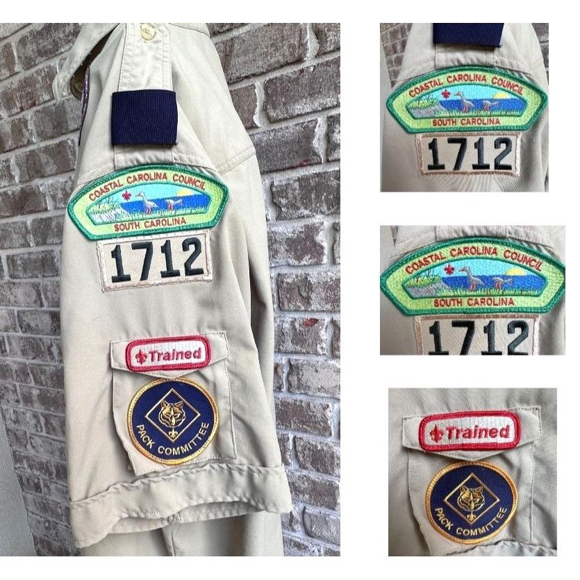 Boy Scouts Of America Uniform Shirt Ladies 42/44 Coastal