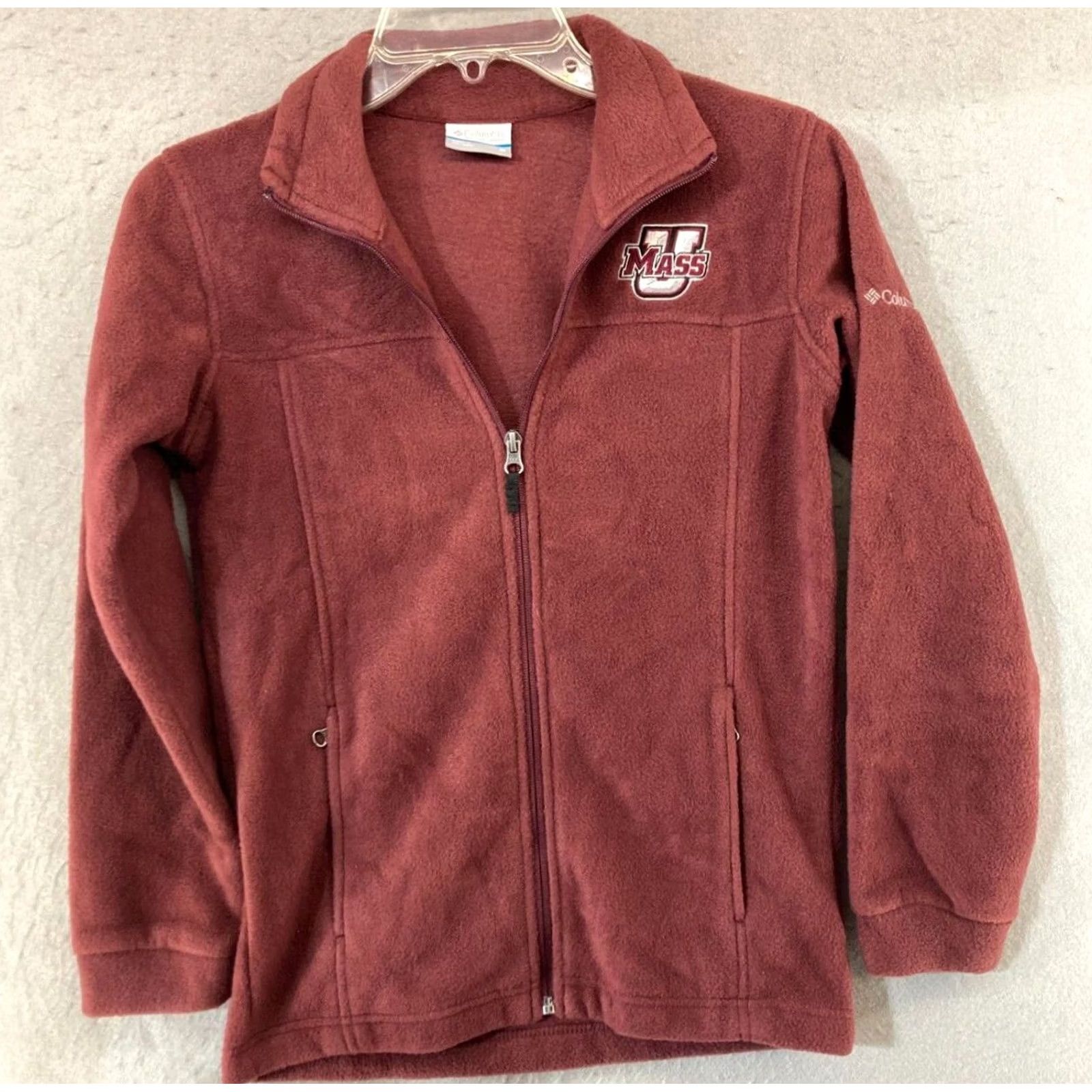 Vintage Columbia Jacket Womens Fleece Full Zip Pockets Red M Outdoor Casual Size M / US 6-8 / IT 42-44 - 2 Thumbnail