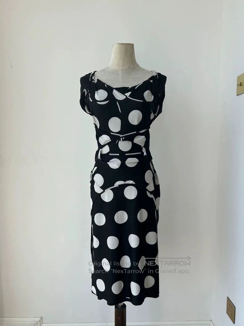Junya Watanabe Junya Watanabe Polka Dot Short Sleeve Dress. Size S / US 4 / IT 40 - 1 Thumbnail