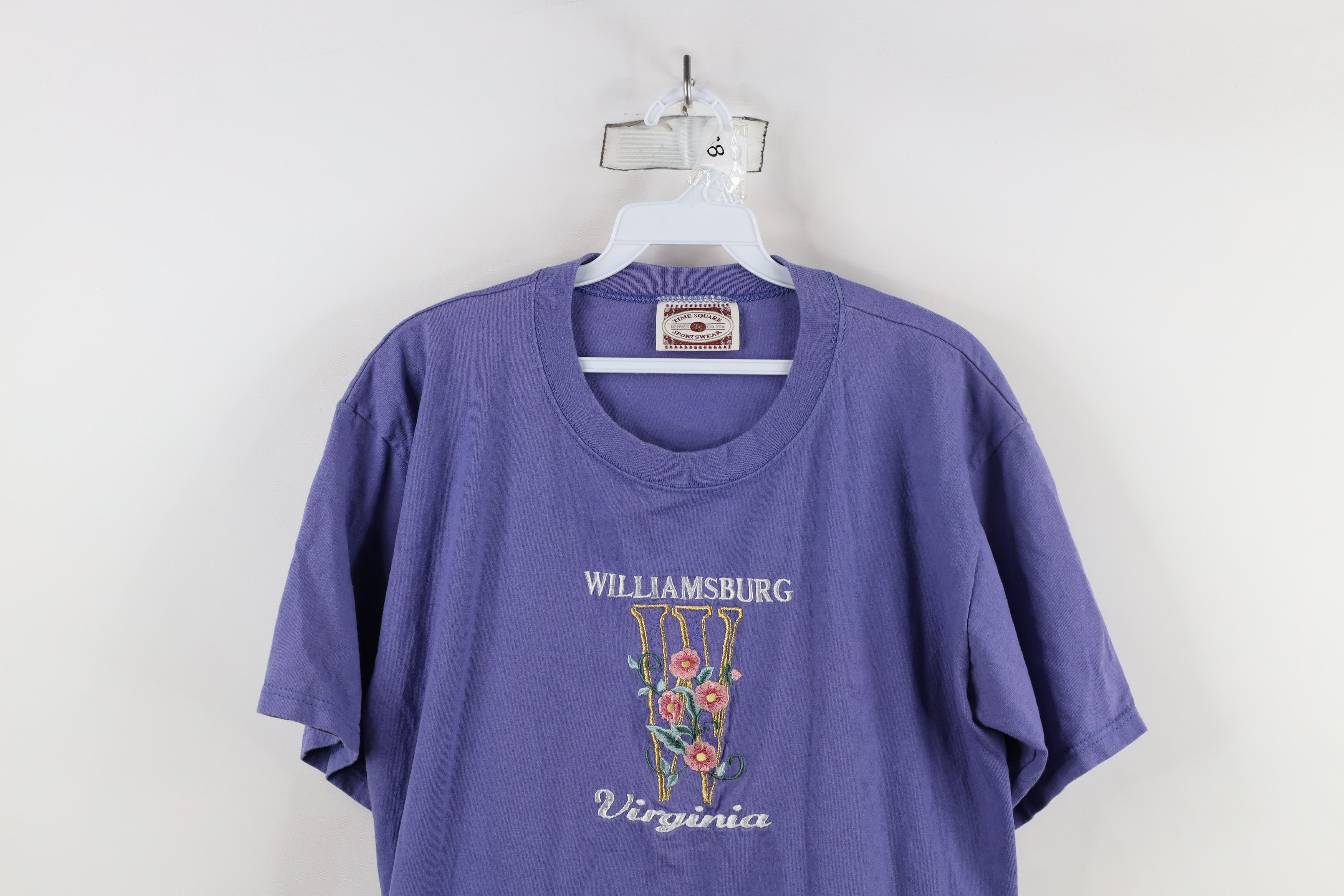 Vintage Vintage 90s Streetwear Williamsburg Virginia T-Shirt USA Size L / US 10 / IT 46 - 2 Thumbnail