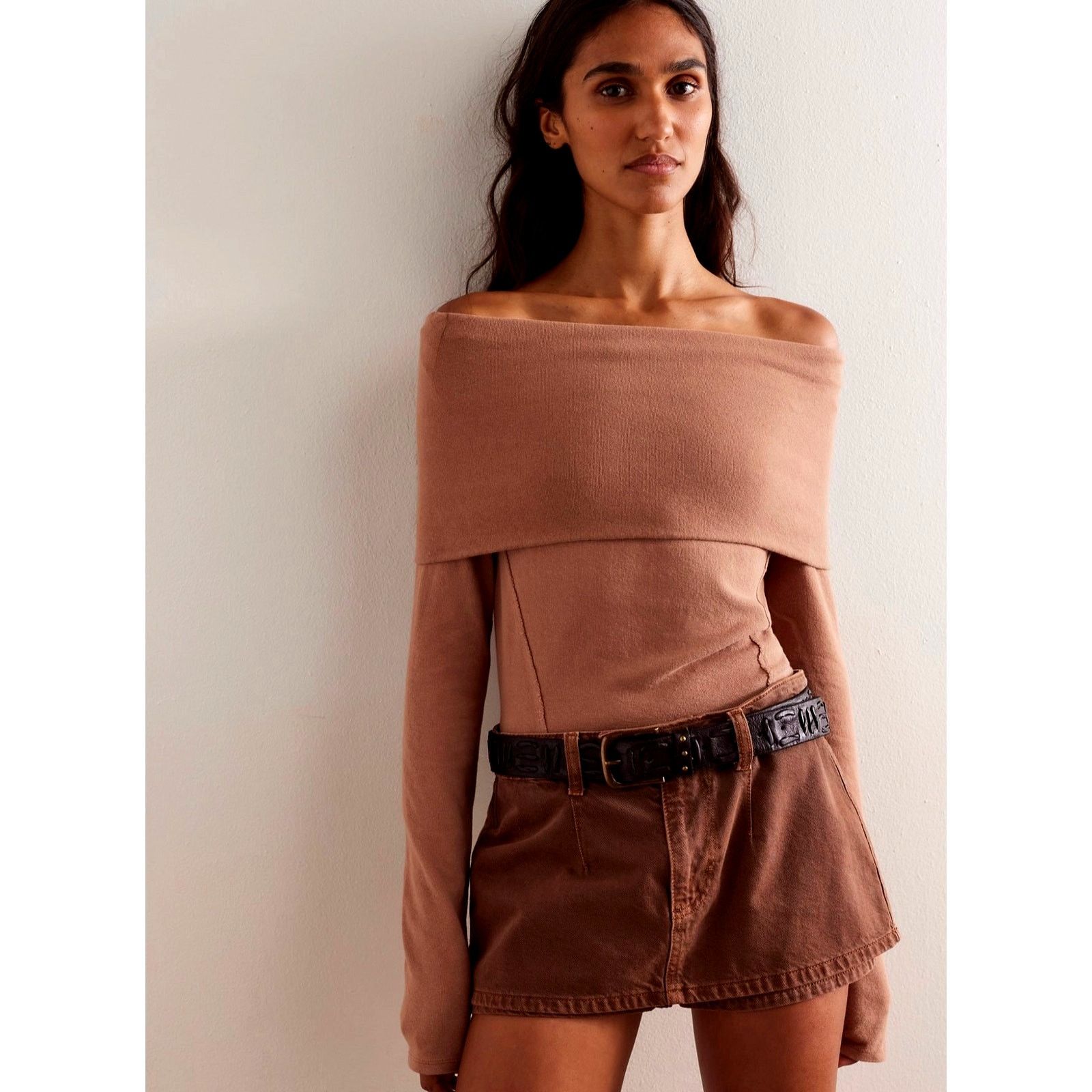 Free People Free People Iris Layering Top Cafe Latte Size S Size S / US 4 / IT 40 - 2 Thumbnail