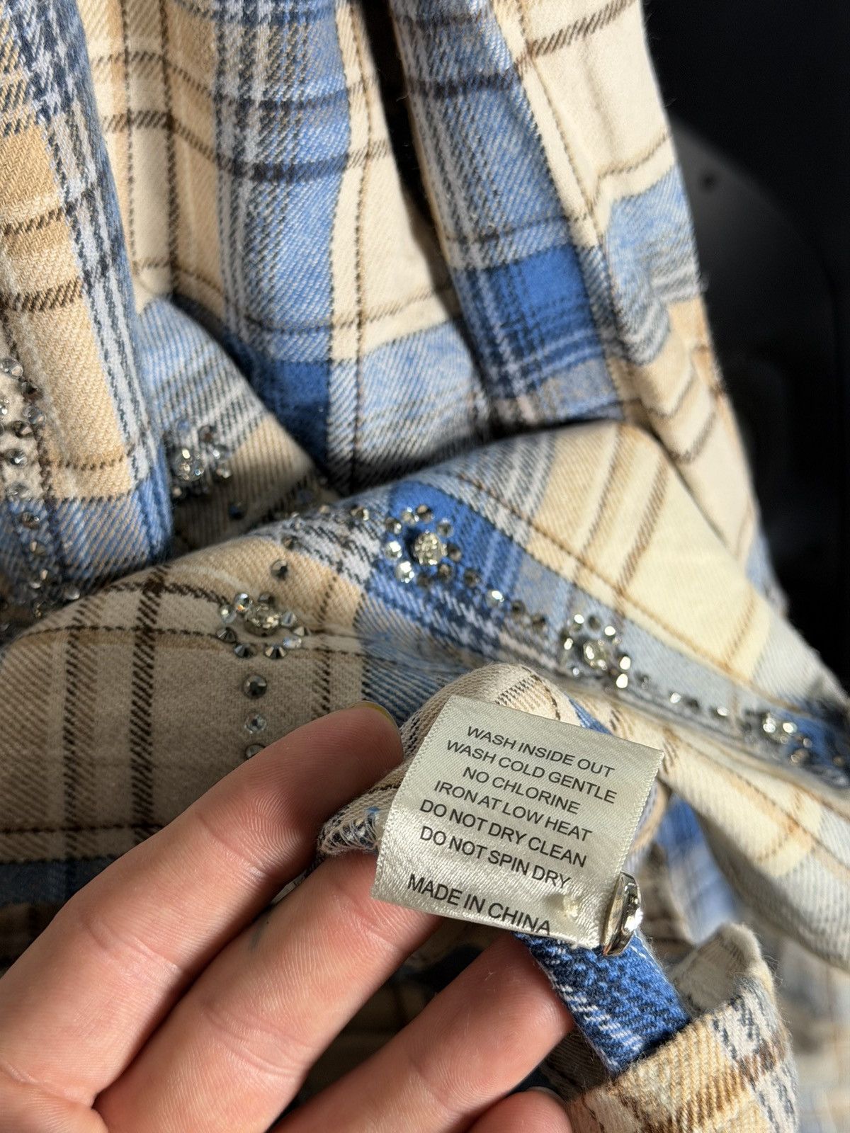 Vale Vale Forever Skyfall Flannel 'Cream/Blue’ Size US XXL / EU 58 / 5 - 7 Thumbnail