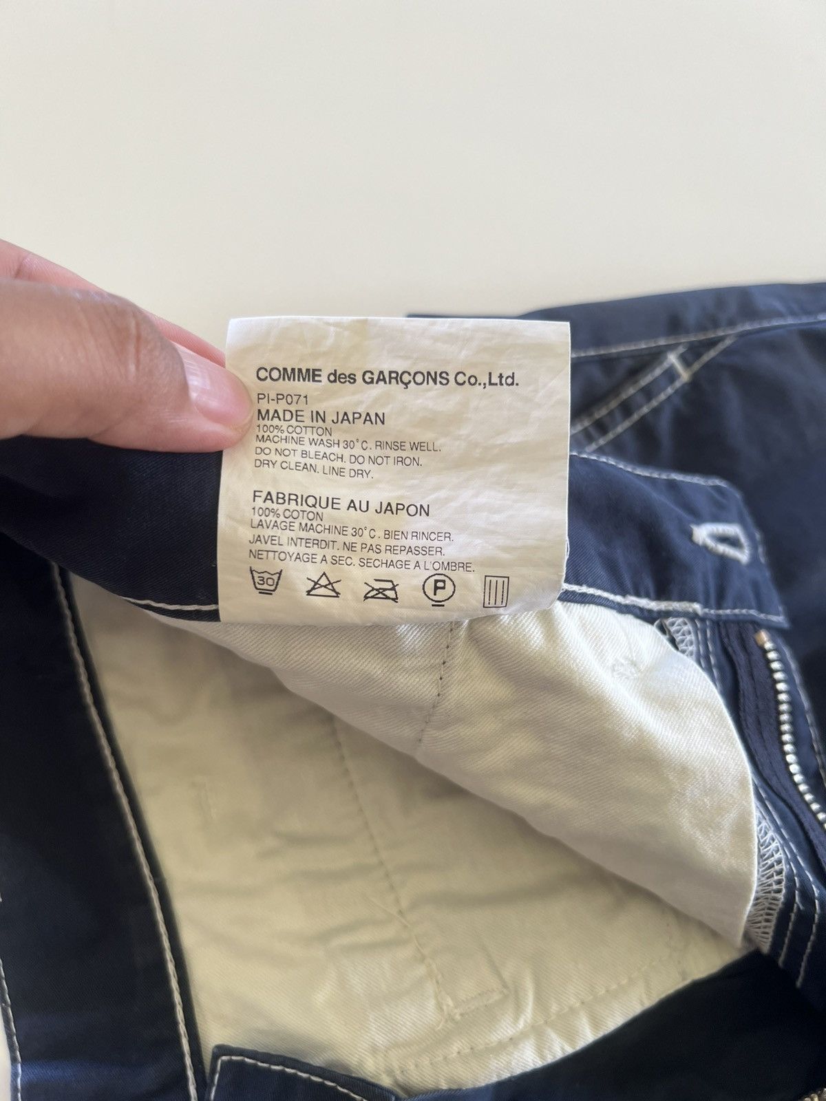 Comme des Garcons Homme Plus Comme des Garcons Homme Plus Cotton Pants Size 30" Size US 30 / EU 46 - 9 Thumbnail