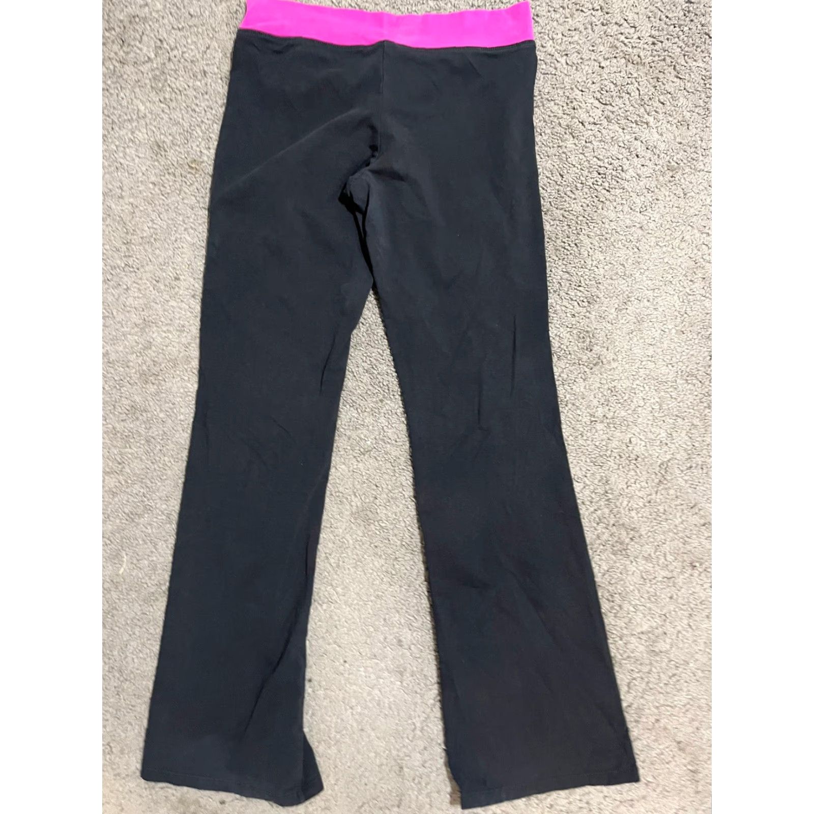 Vintage Aero Black Leggings Women Size Large Activewear Cotton Blend Pull-On Size 26" / US 2 / IT 38 - 3 Thumbnail