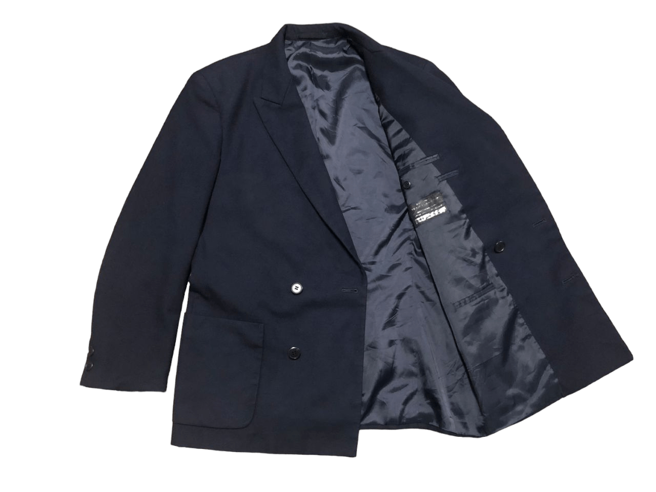 Yohji Yamamoto Yohji Yamamoto Central Japan Railway Company Double Breast Size 38S - 3 Thumbnail