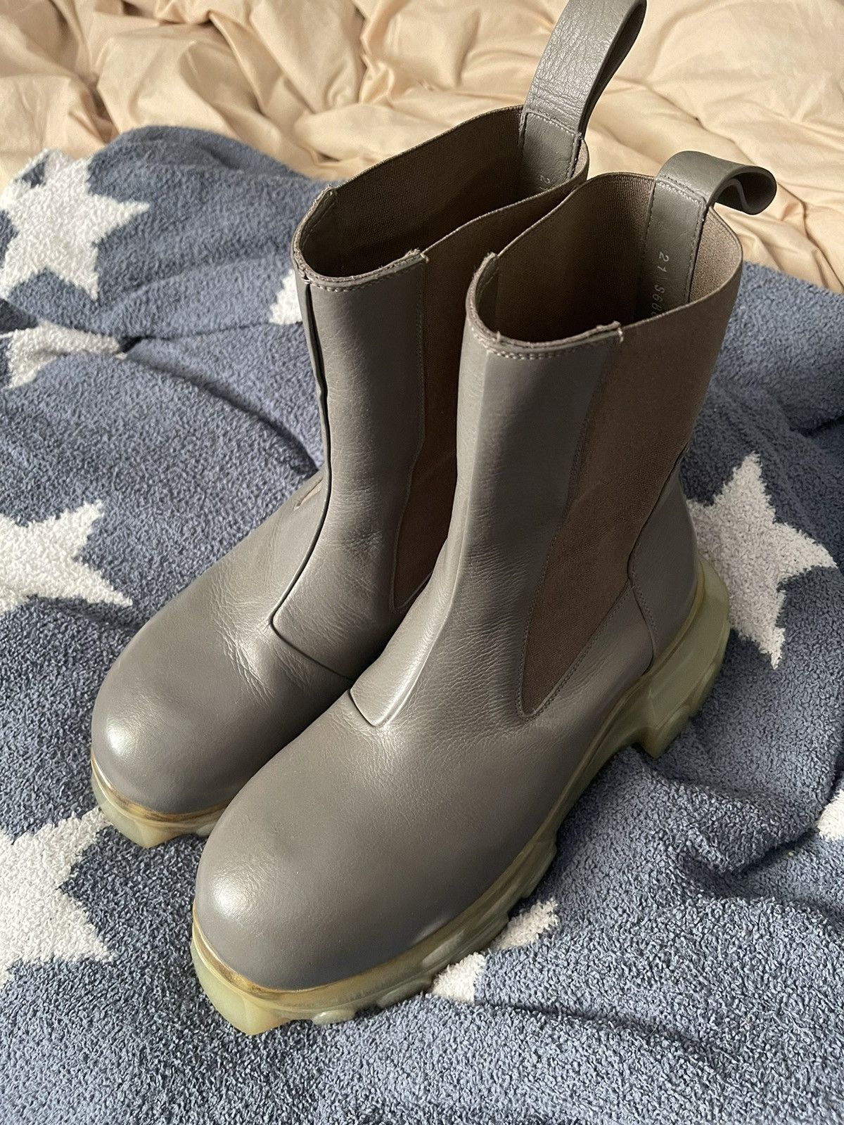 rick owens Grey Beetle Bozo Tractor Boots size 41 Rick Owens RICK OWENS BEATLE BOZO TRACTOR BOOT | Grailed main image 2