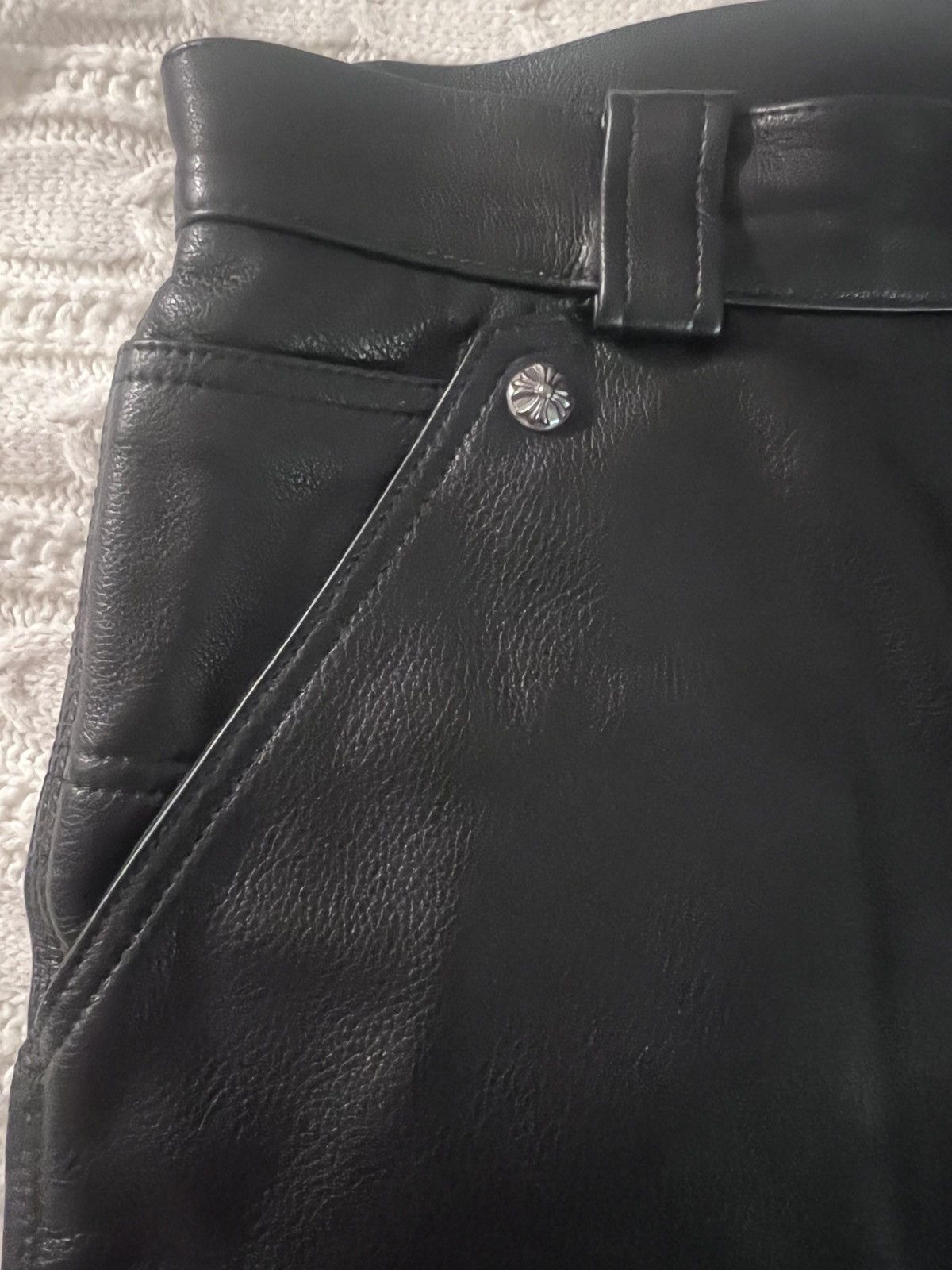 Chrome Hearts Chrome Hearts Double Knee Carpenter Leather Pants Size US 36 / EU 52 - 17 Thumbnail