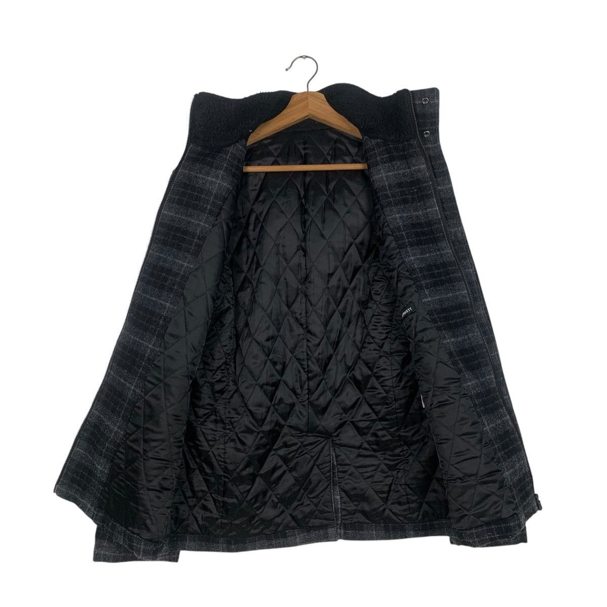 Katharine Hamnett London HAMNETT Coat Checked Wool Duffle Coat #1796-C15 Size US M / EU 48-50 / 2 - 12 Thumbnail