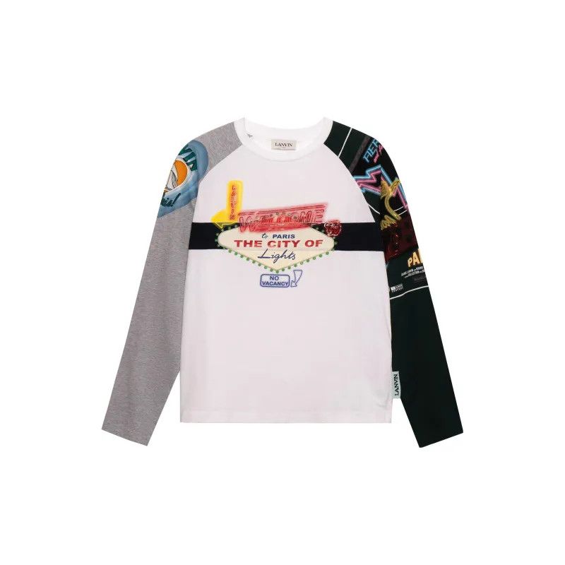 Lanvin o1y0225 Crewneck T-Shirt in Multicolor Size US M / EU 48-50 / 2 - 1 Thumbnail