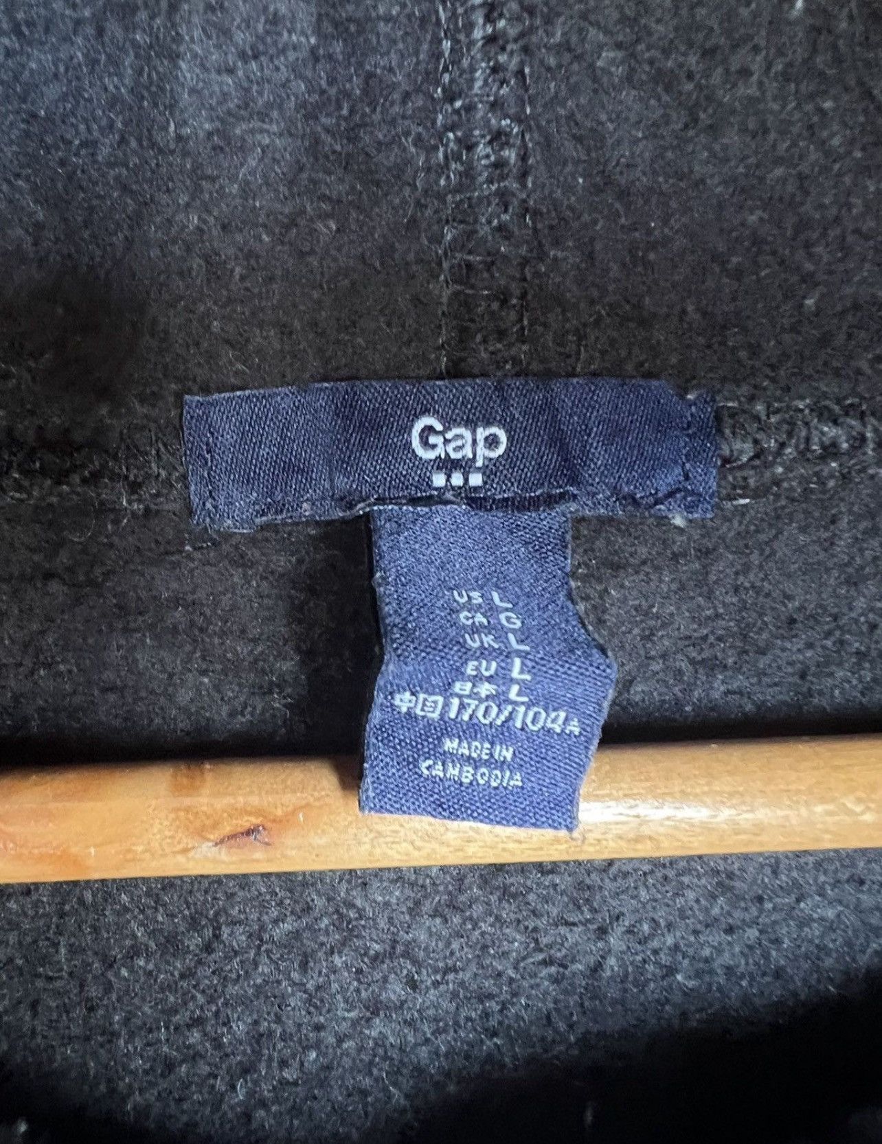 Gap Gap Hoodie Gap Pullover Gap Jumper Gap Black Large Size L / US 10 / IT 46 - 4 Thumbnail