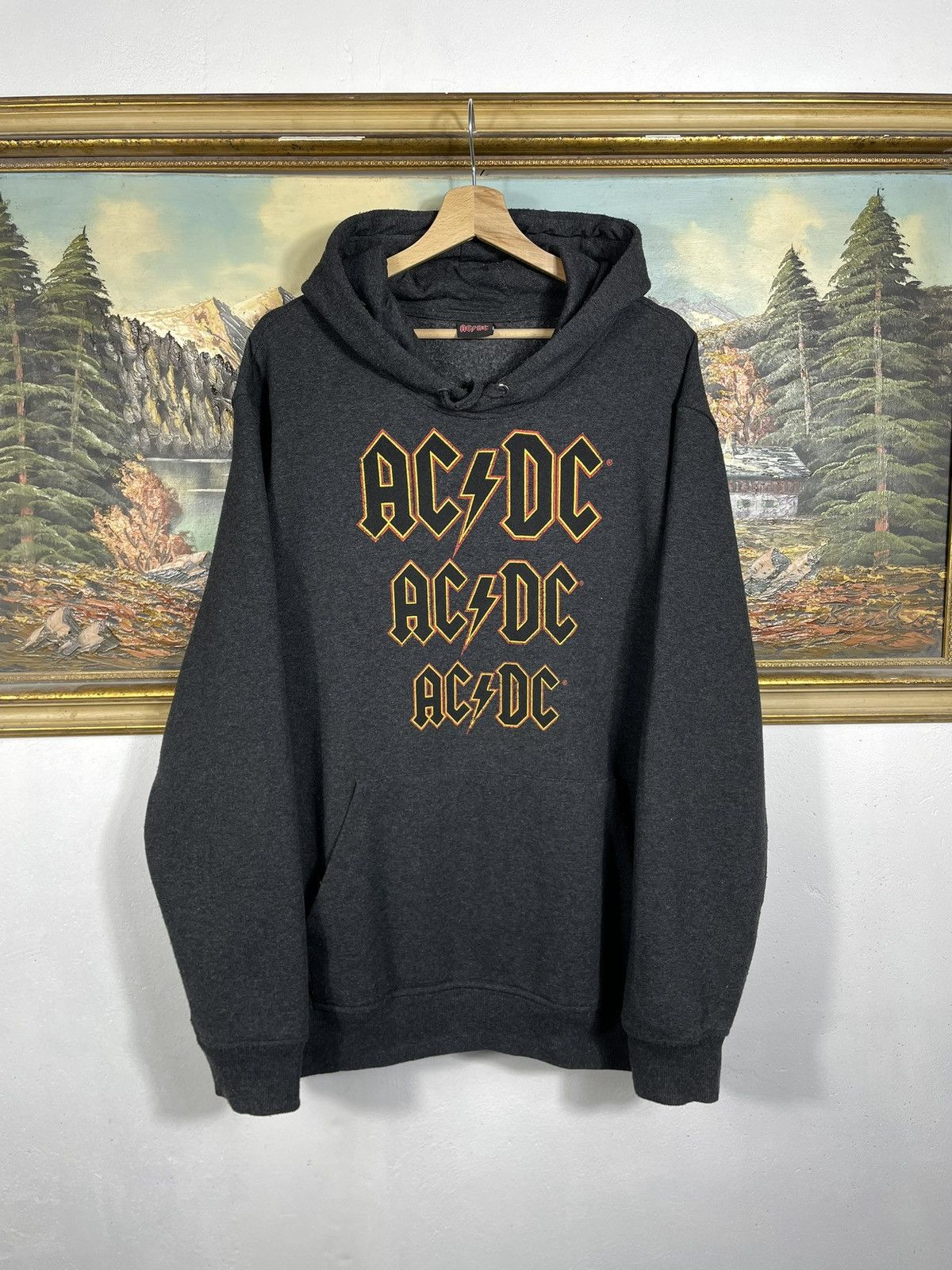 AC/DC × Band Tees × Vintage ACDC Hoodie Sweatshirt Merch Rock Metal Band Vintsge Y2k Size US XXL / EU 58 / 5 - 1 Thumbnail