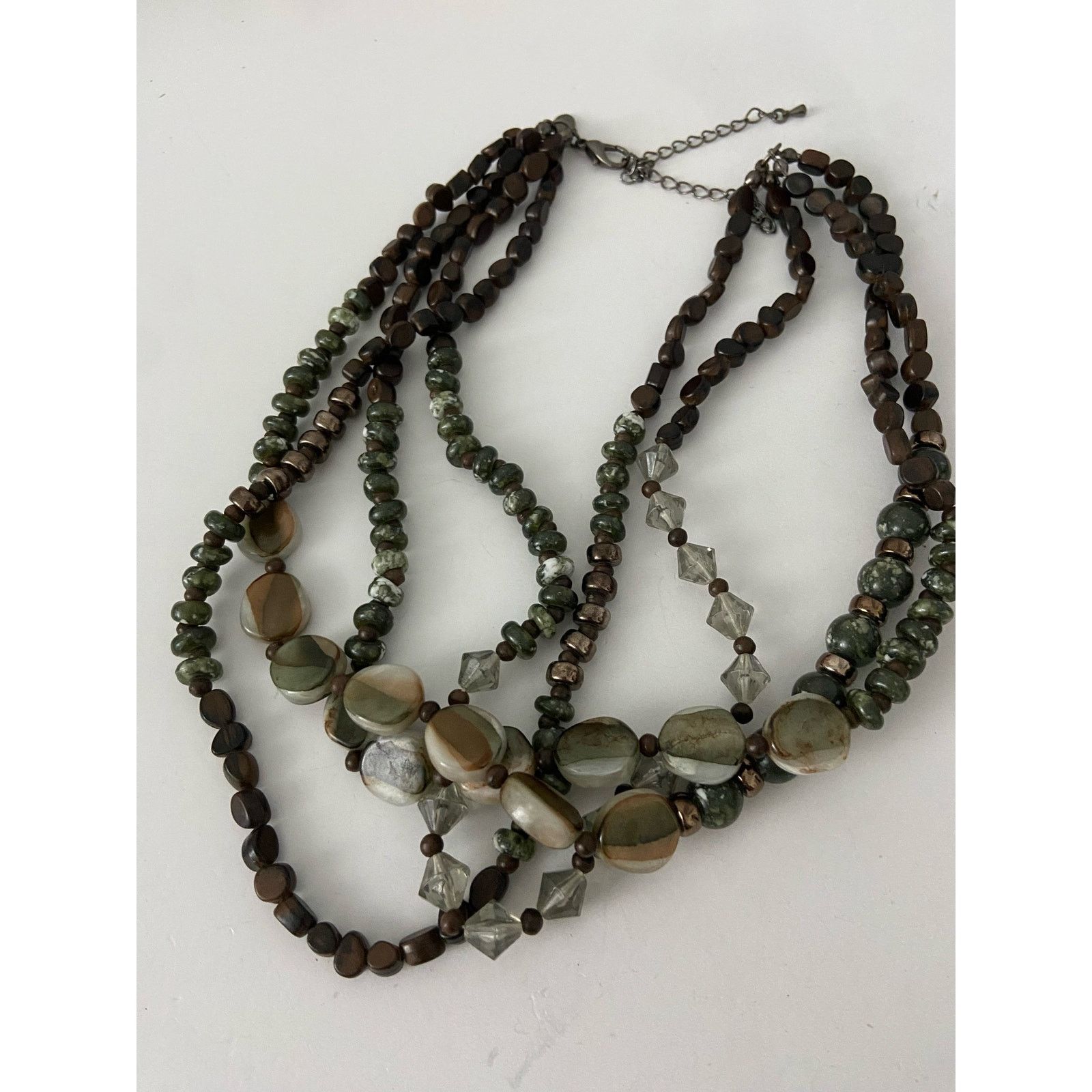 Other Rare cookie Lee brown and olive bead layered necklace Size ONE SIZE - 6 Thumbnail