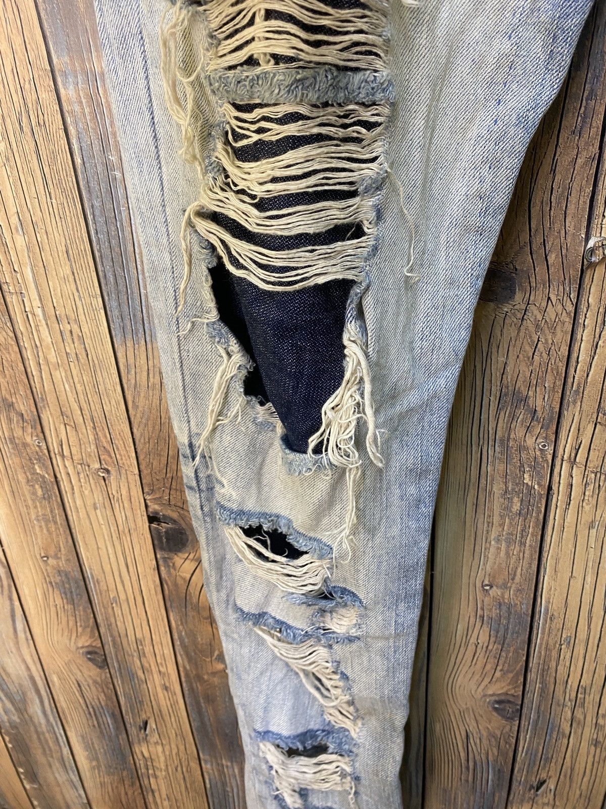 If Six Was Nine unbrand Distressed denim saiz 34(n01) Size US 34 / EU 50 - 10 Thumbnail