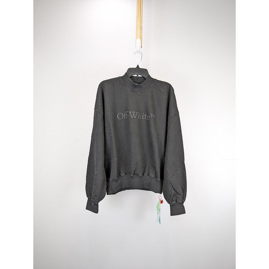 Off-White o1rshd1 Bookish Laund Boxy Crewneck in Black Size US M / EU 48-50 / 2 - 2 Thumbnail