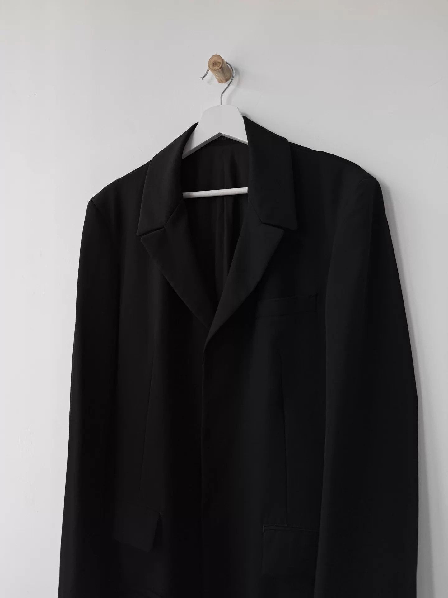 Yohji Yamamoto Yohji Yamamoto Reg 20AW DR.JKT 100% Gaba Wool Limited Coat Size US M / EU 48-50 / 2 - 2 Thumbnail
