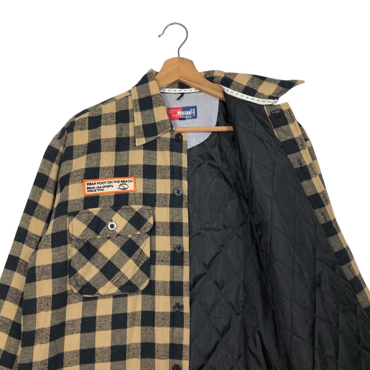 Japanese Brand Bear Sports USA Vintage Checkered Flannel Size US M / EU 48-50 / 2 - 13 Thumbnail