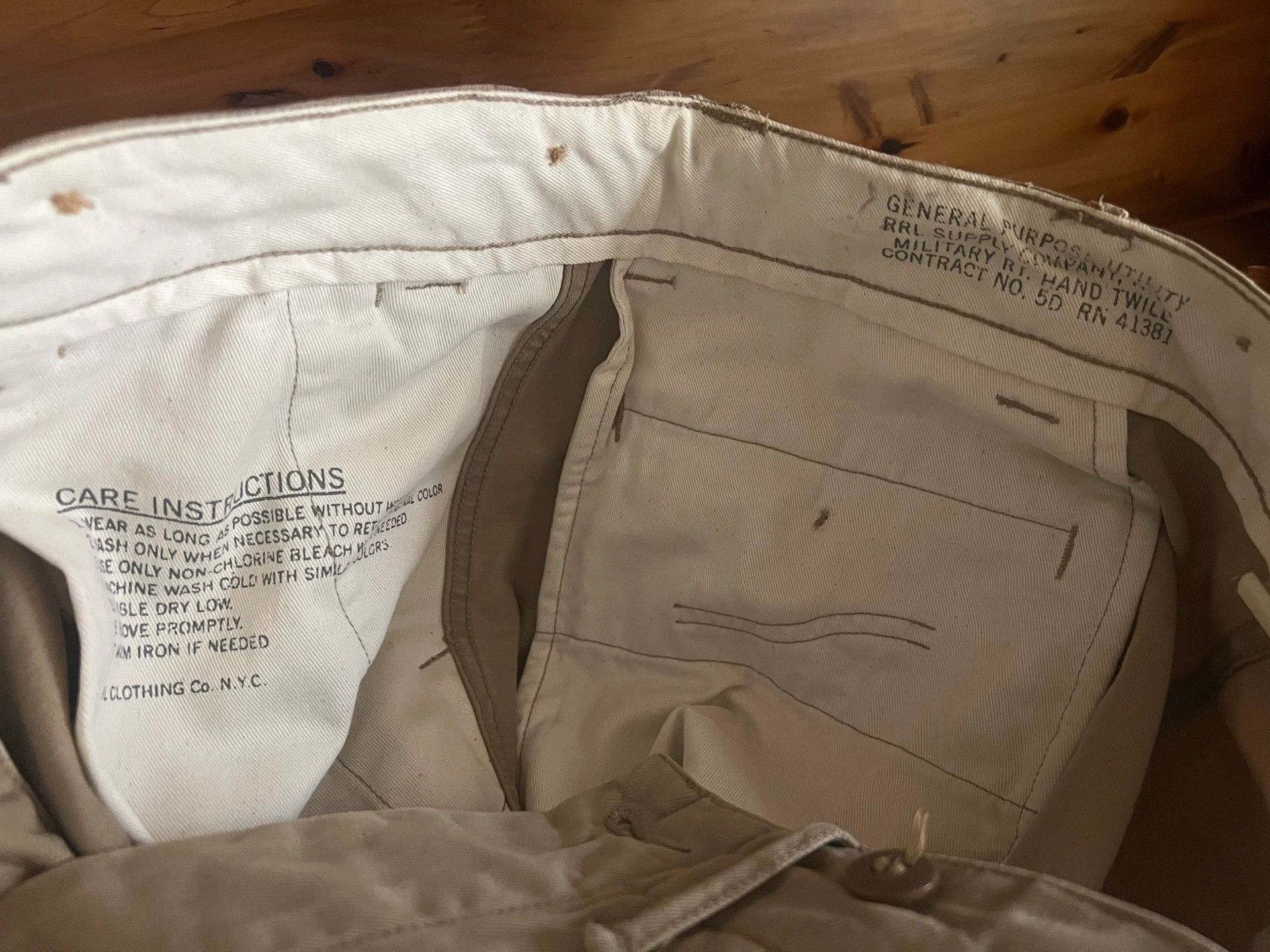 RRL Ralph Lauren RRL Double RL Vintage Khaki BDU Pants 28x30 Size US 30 / EU 46 - 7 Thumbnail