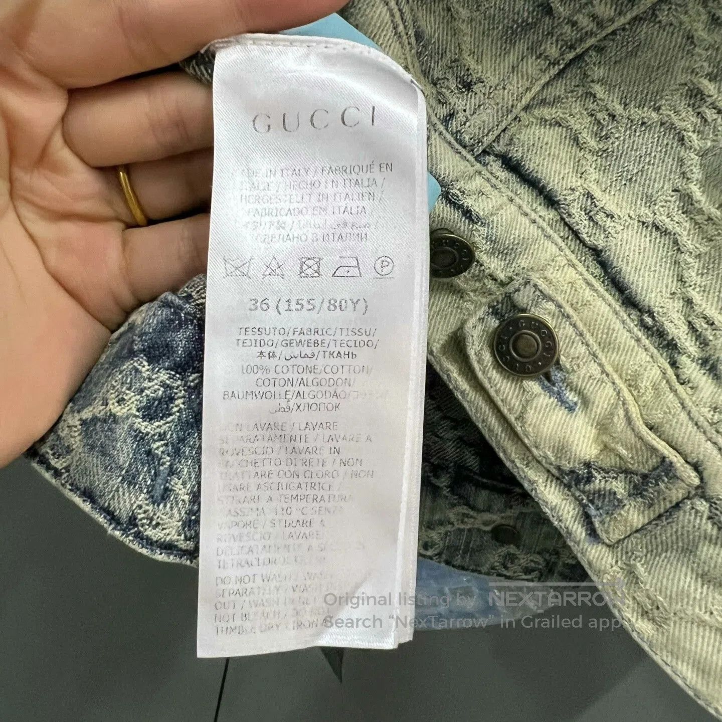 Gucci distressed gucci gg denim jacket 36. Size US S / EU 44-46 / 1 - 4 Thumbnail