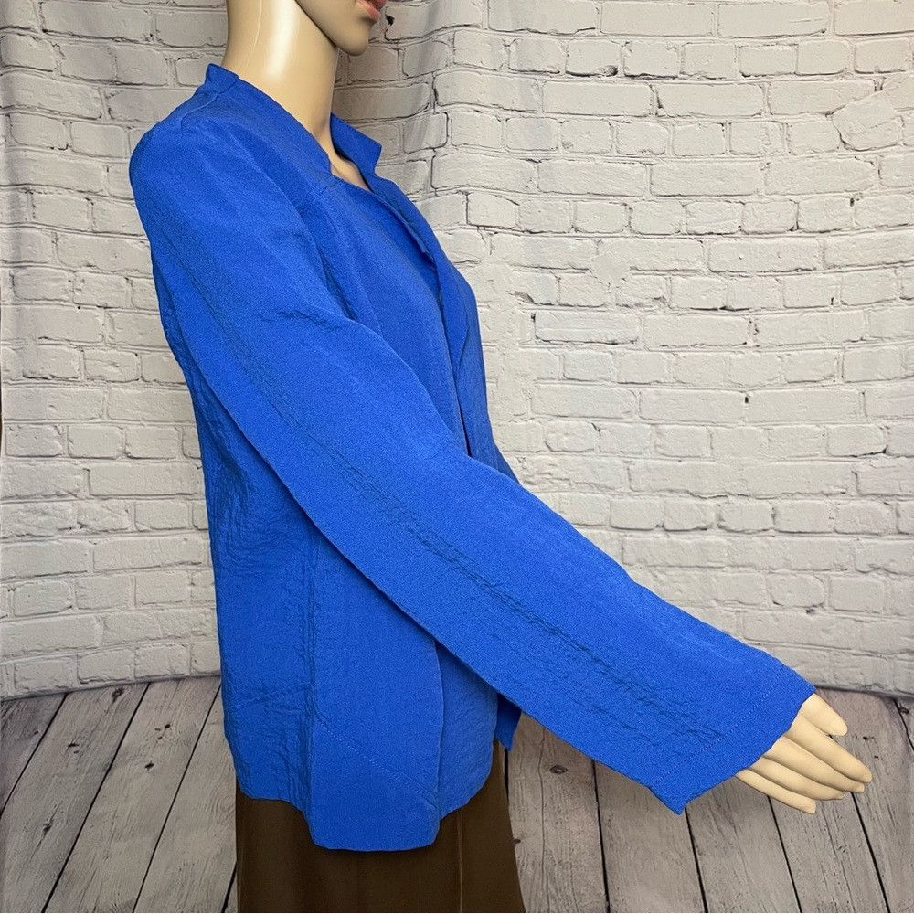 Chicos Chico's Royal Blue Open Front Jacket Size 1 US M Size M / US 6-8 / IT 42-44 - 3 Thumbnail