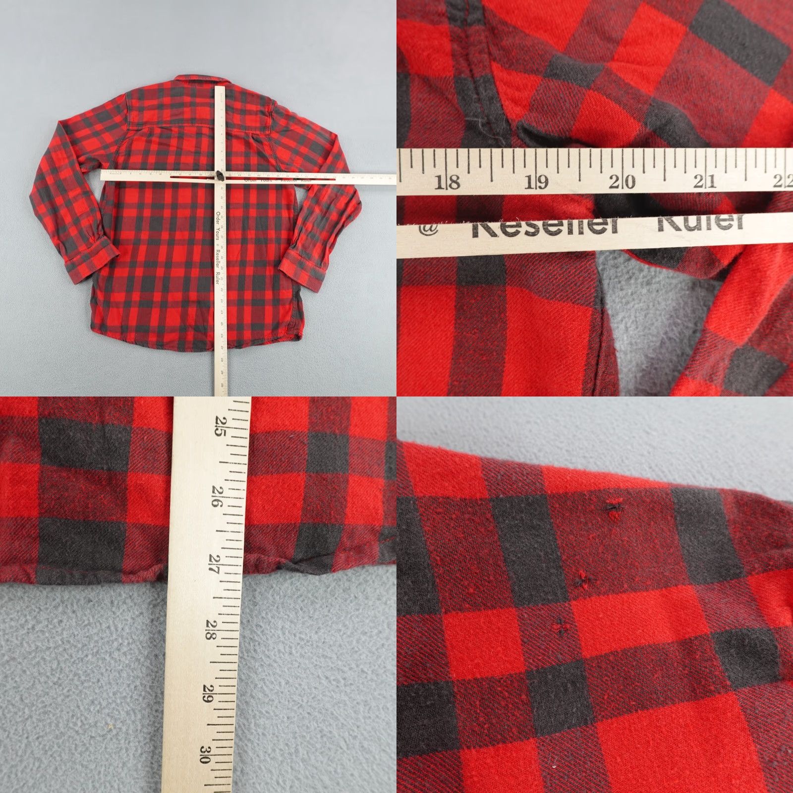 KAVU VINTAGE KAVU Shirt Mens Medium Plaid Flannel Button-Up Outdoor Cotton Red Black 90s Mens Size US M / EU 48-50 / 2 - 8 Thumbnail