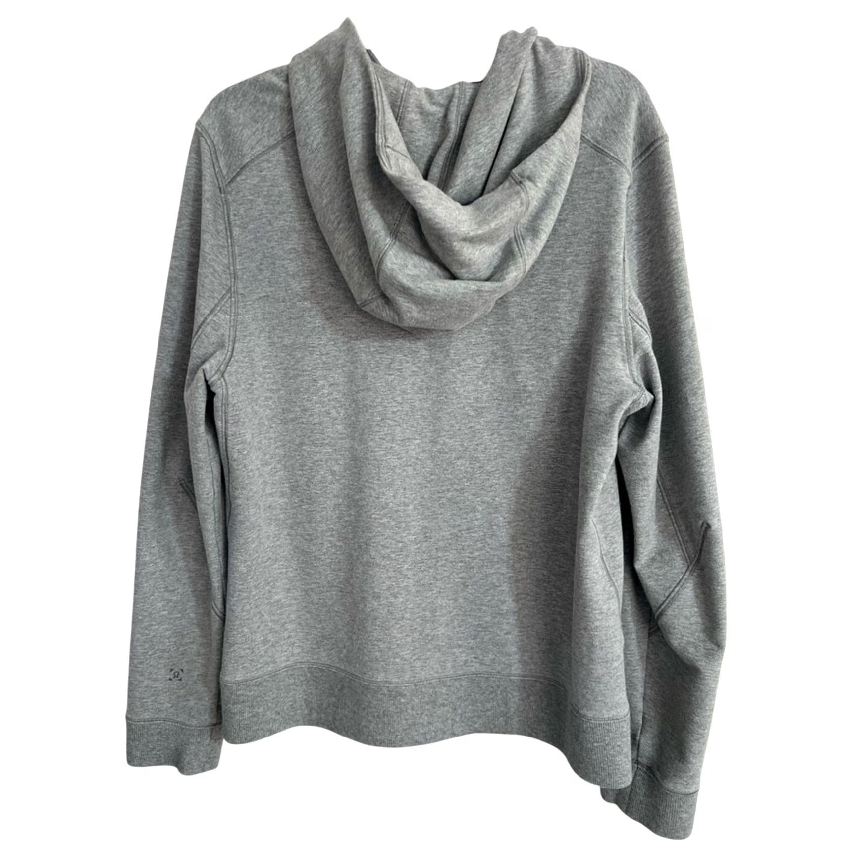 Lululemon Lululemon Hoodie Mens S Gray Cross Cut Heathered Full Zip Stretch EUC Size US S / EU 44-46 / 1 - 2 Thumbnail