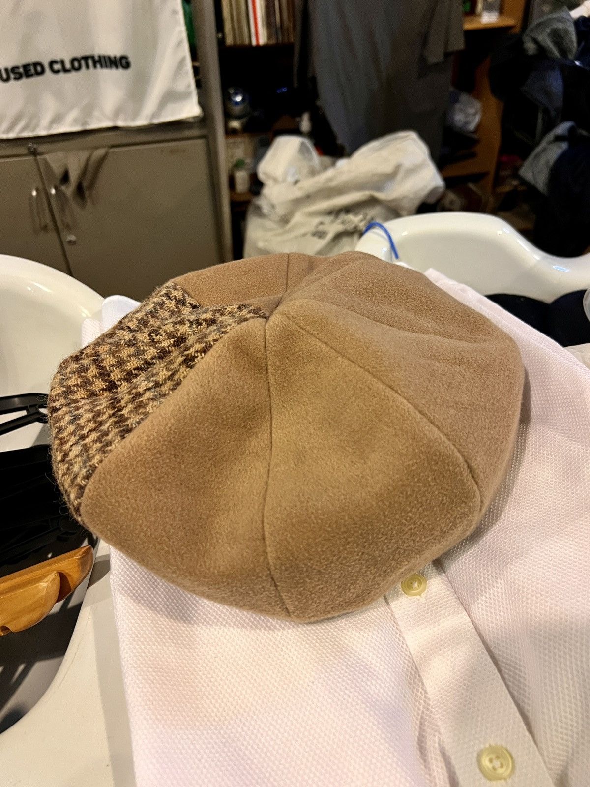 Designer × Harris Tweed × Vintage Harris Tweed Berets Hat Size ONE SIZE - 5 Thumbnail