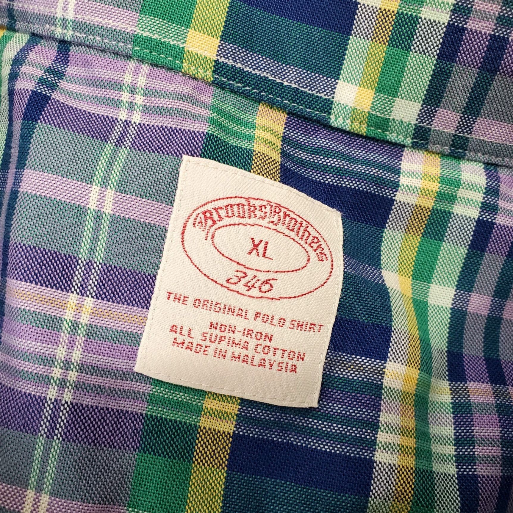 Brooks Brothers Brooks Brothers Shirt Mens XL Button-Up Oxford Long Sleeve Purple Blue Plaid Casual Preppy Button-Down Collar Men Size US XL / EU 56 / 4 - 8 Thumbnail