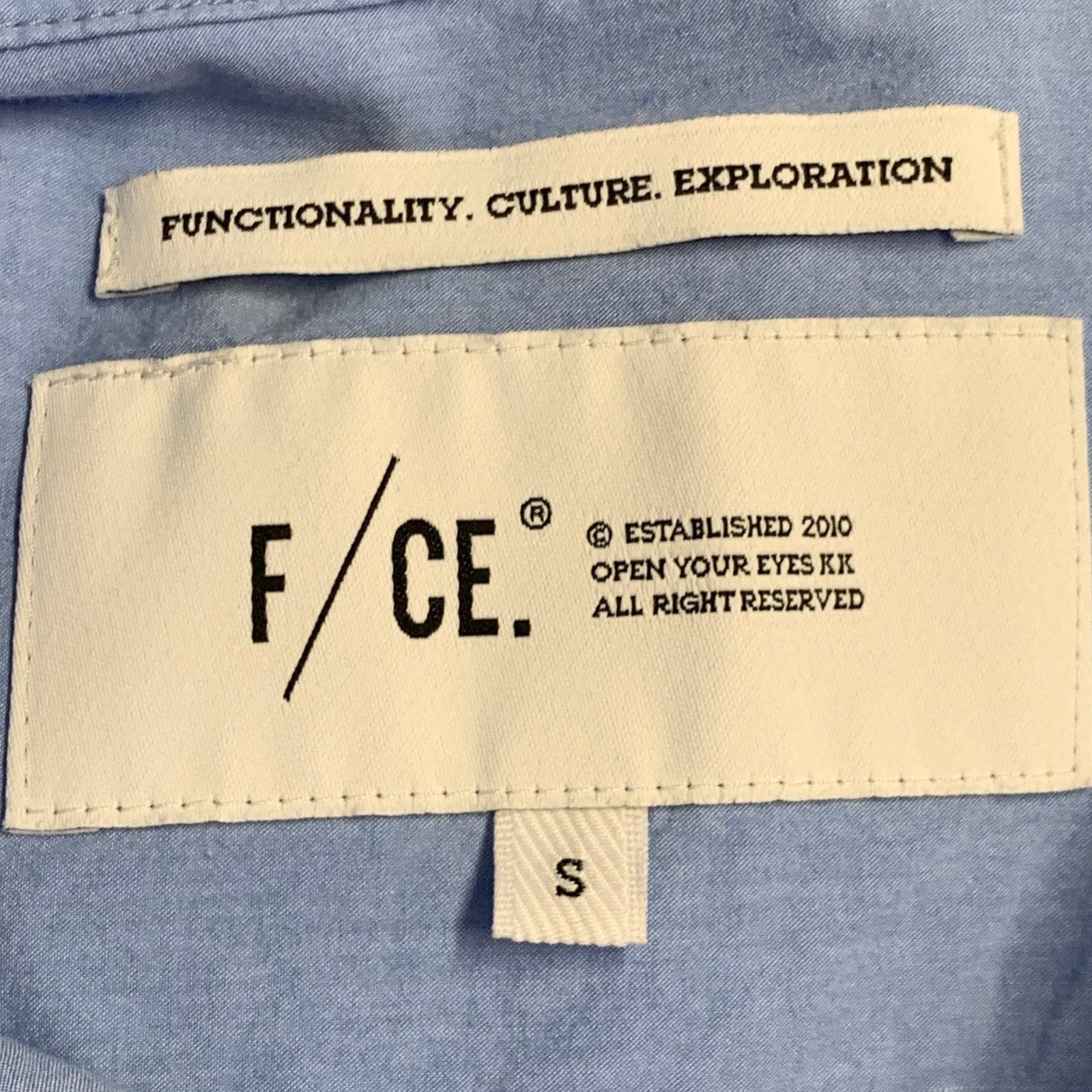 F/CE Blue Cotton Two Pockets Snaps Oversized Short Sleeve Shirt Size US S / EU 44-46 / 1 - 5 Thumbnail