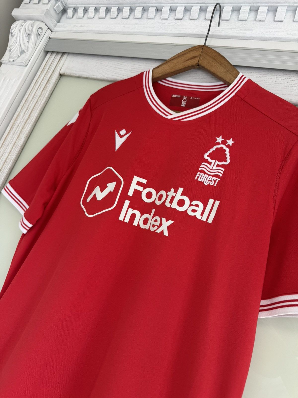 Macron Nottingham Forest 2020-2021 Home Soccer Jersey Football Kit Size US XL / EU 56 / 4 - 7 Thumbnail