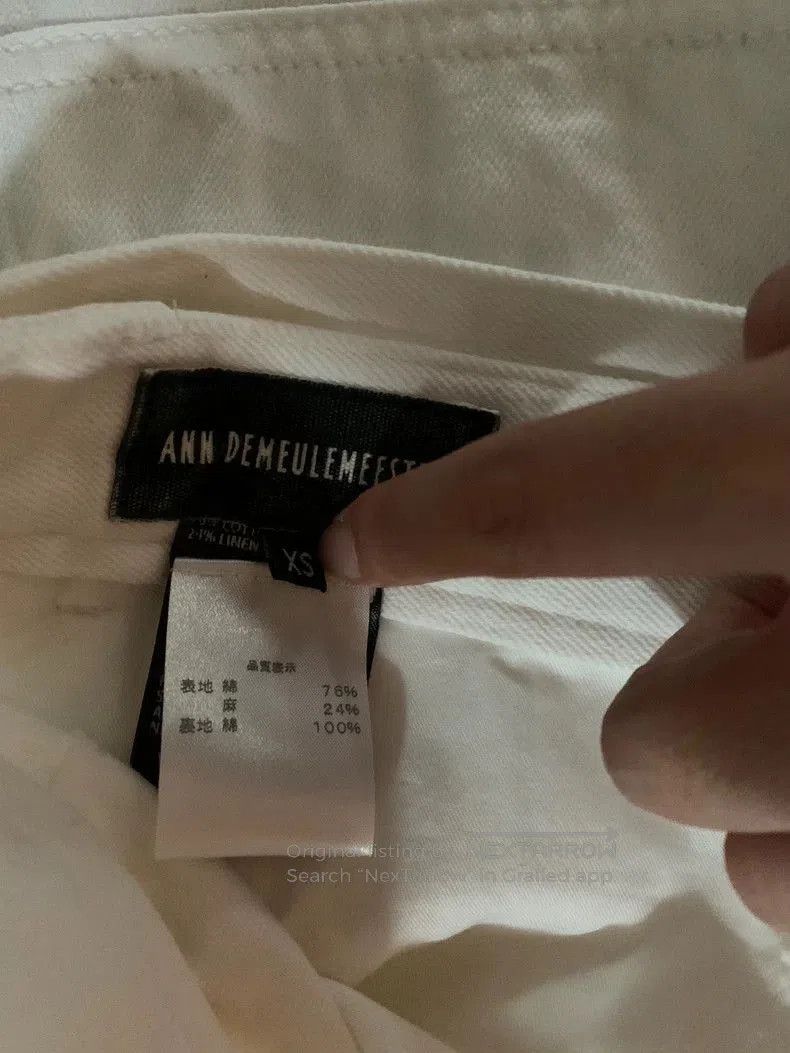 Ann Demeulemeester Ann Demeulemeester 2020SS Look29 White Pants. Size US 26 / EU 42 - 4 Thumbnail