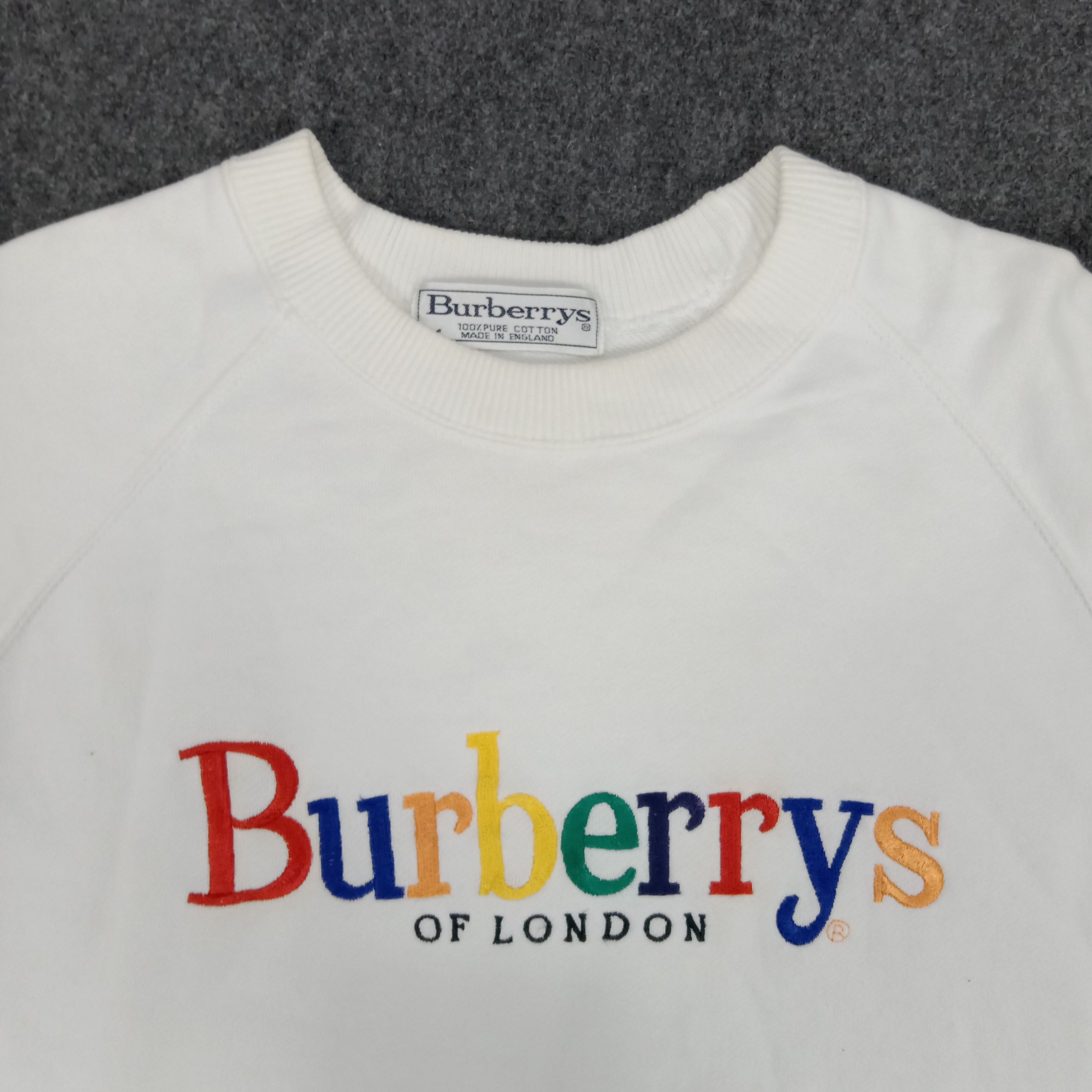 Burberry × Vintage Burberry Of London Colourfull Design Sweatshirt Size US M / EU 48-50 / 2 - 2 Thumbnail